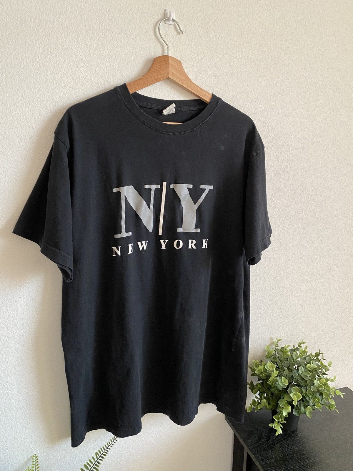 I Love NY Vintage NY Y2K Faded Black New York Tee Size US XL / EU 56 / 4 - 4 Thumbnail