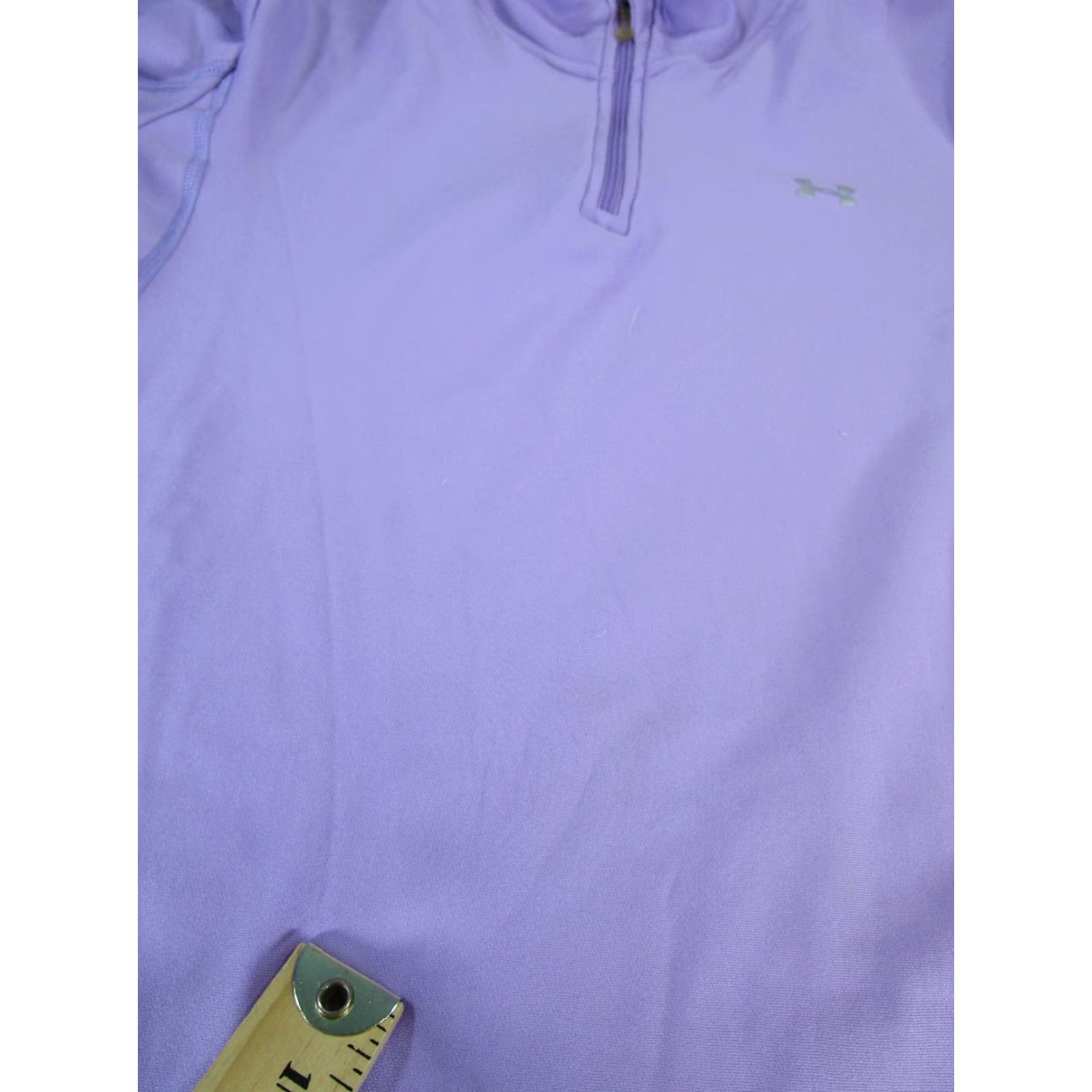 Under Armour VINTAGE Under Armour Women's Sweatshirt Pullover Long Sleeve Zip Mock Neck Activewear Size L Purple 90s Size L / US 10 / IT 46 - 5 Thumbnail