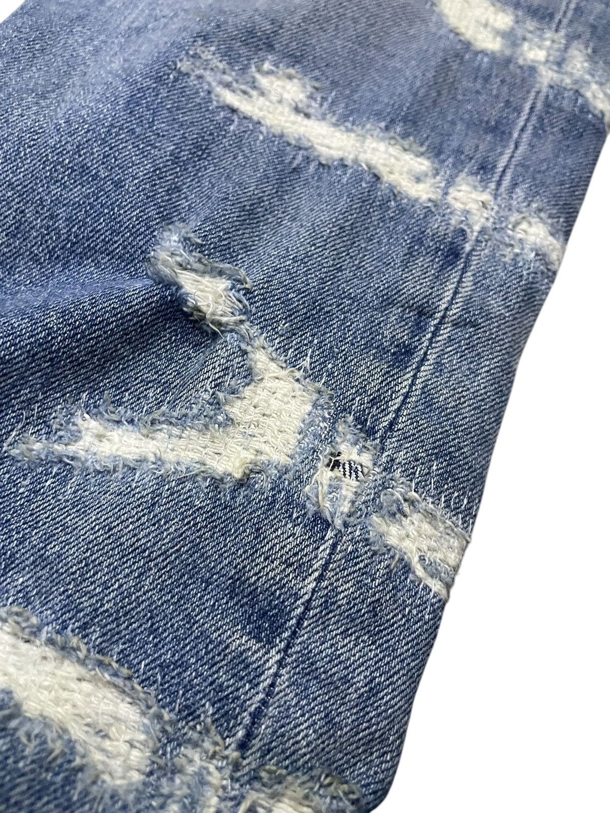 Diesel × Diesel Black Gold Diesel Black Gold Stacked Distressed Heavy Stitched Jeans Size US 34 / EU 50 - 8 Thumbnail