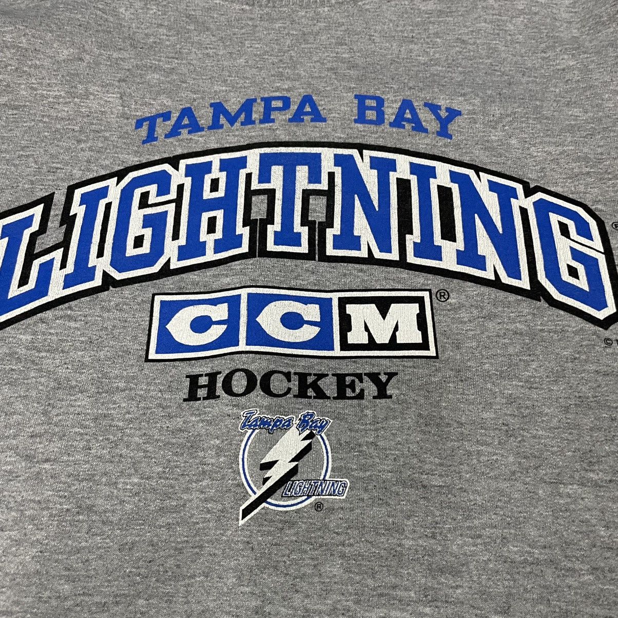 Ccm × NHL × Vintage Vintage 90s Tampa Bay Lightning Crewneck Size US XL / EU 56 / 4 - 3 Thumbnail