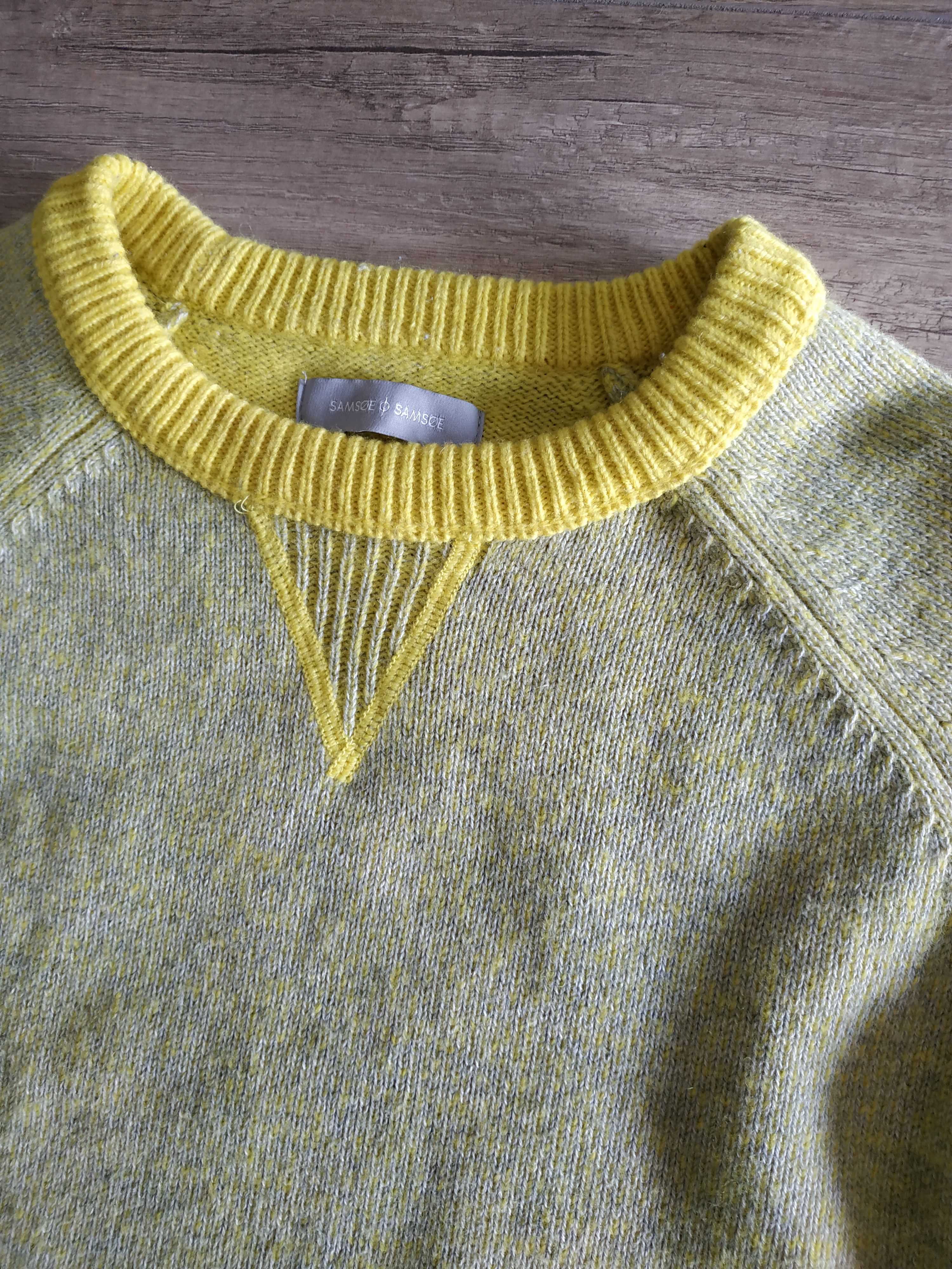 Samsoe Samsoe Samsoe & Samsoe Women's Yellow Wool Sweater/Pullover, s. XS Size XS / US 0-2 / IT 36-38 - 5 Thumbnail