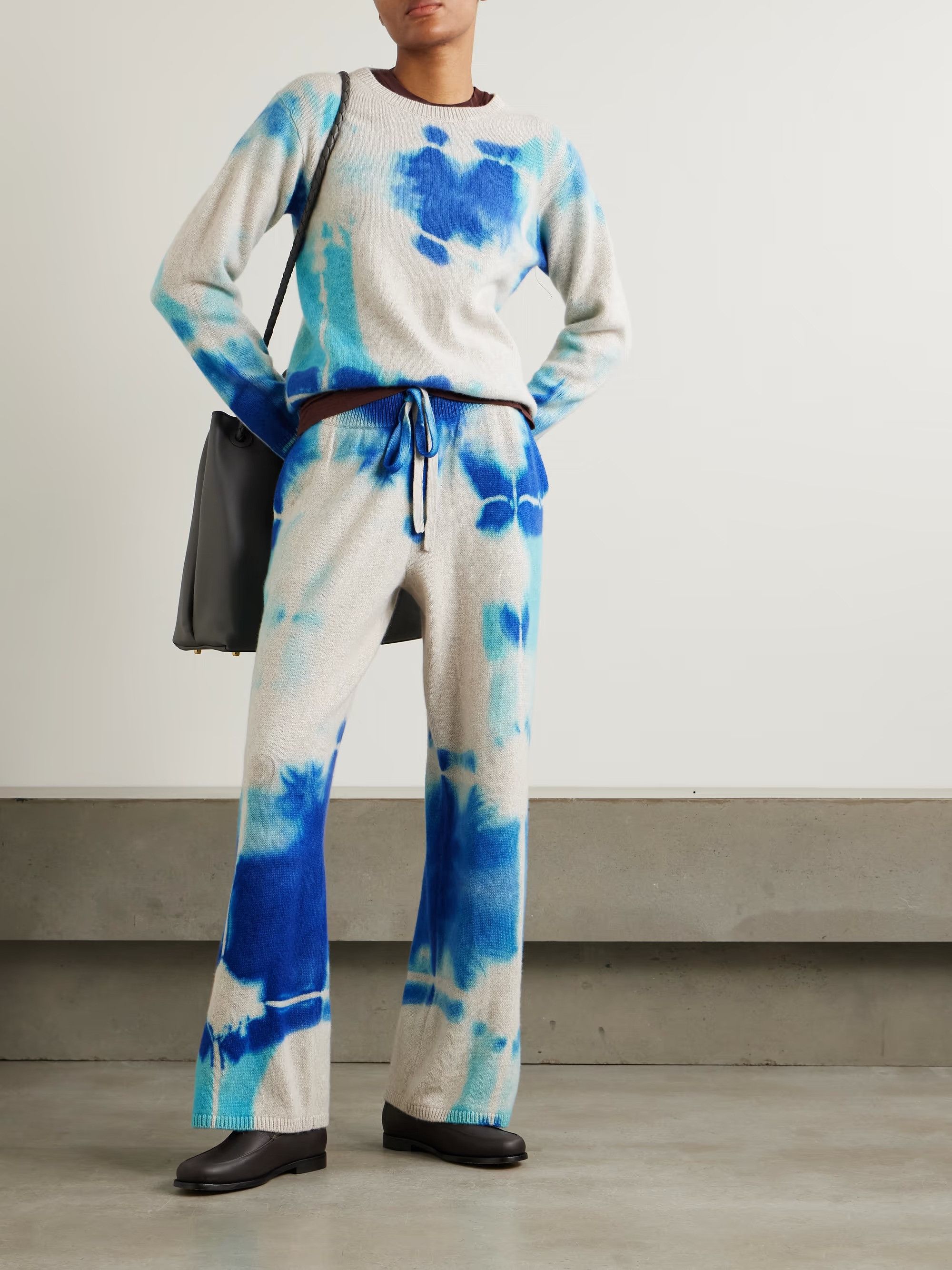 The Elder Statesman $1950 The Elder Statesman Rorschach Cashmere Lounge Pants Size US 30 / EU 46 - 2 Thumbnail