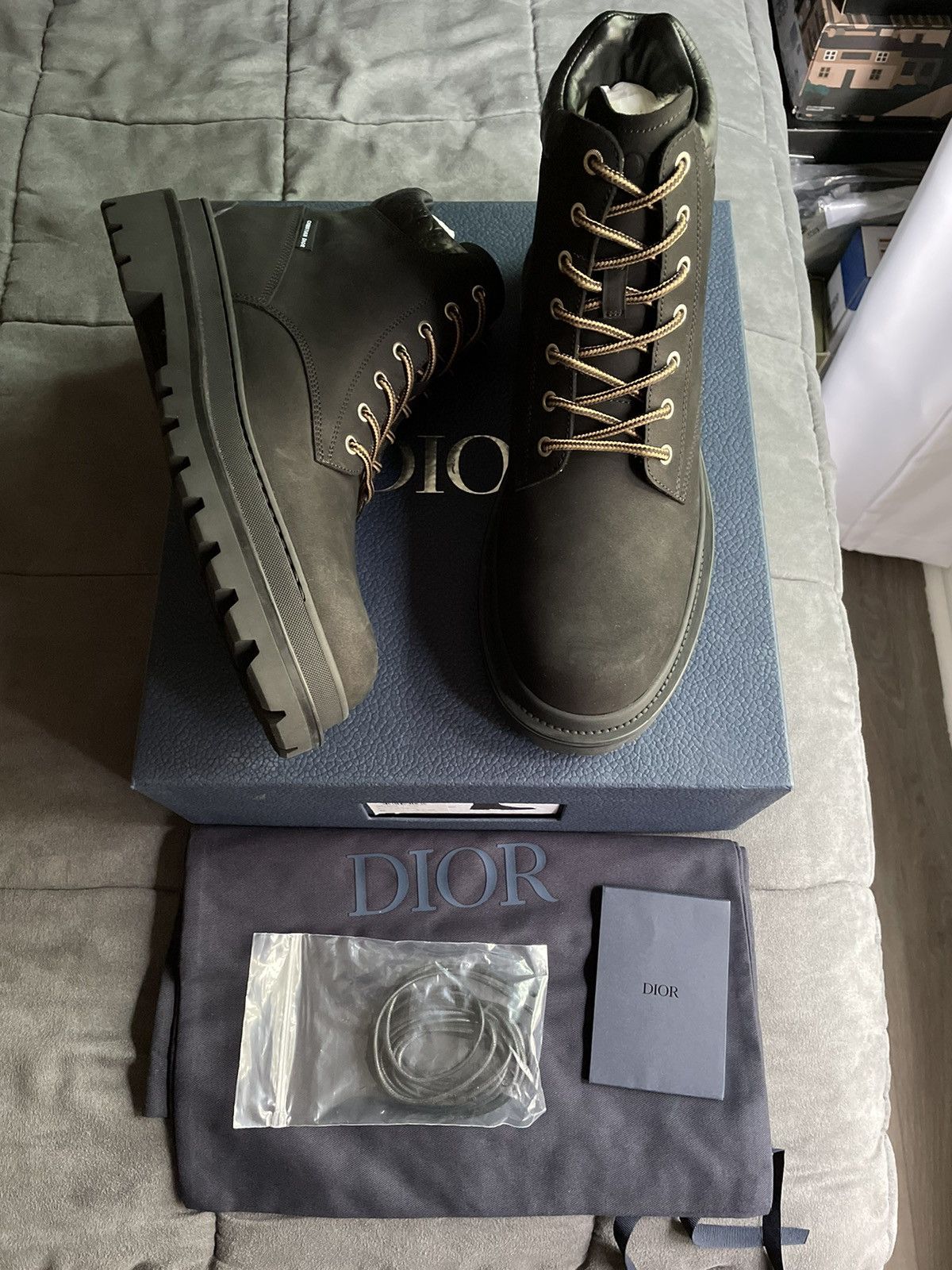 Dior Dior Oblique Black Nubuck Boots Size US 10 / EU 43 - 2 Thumbnail