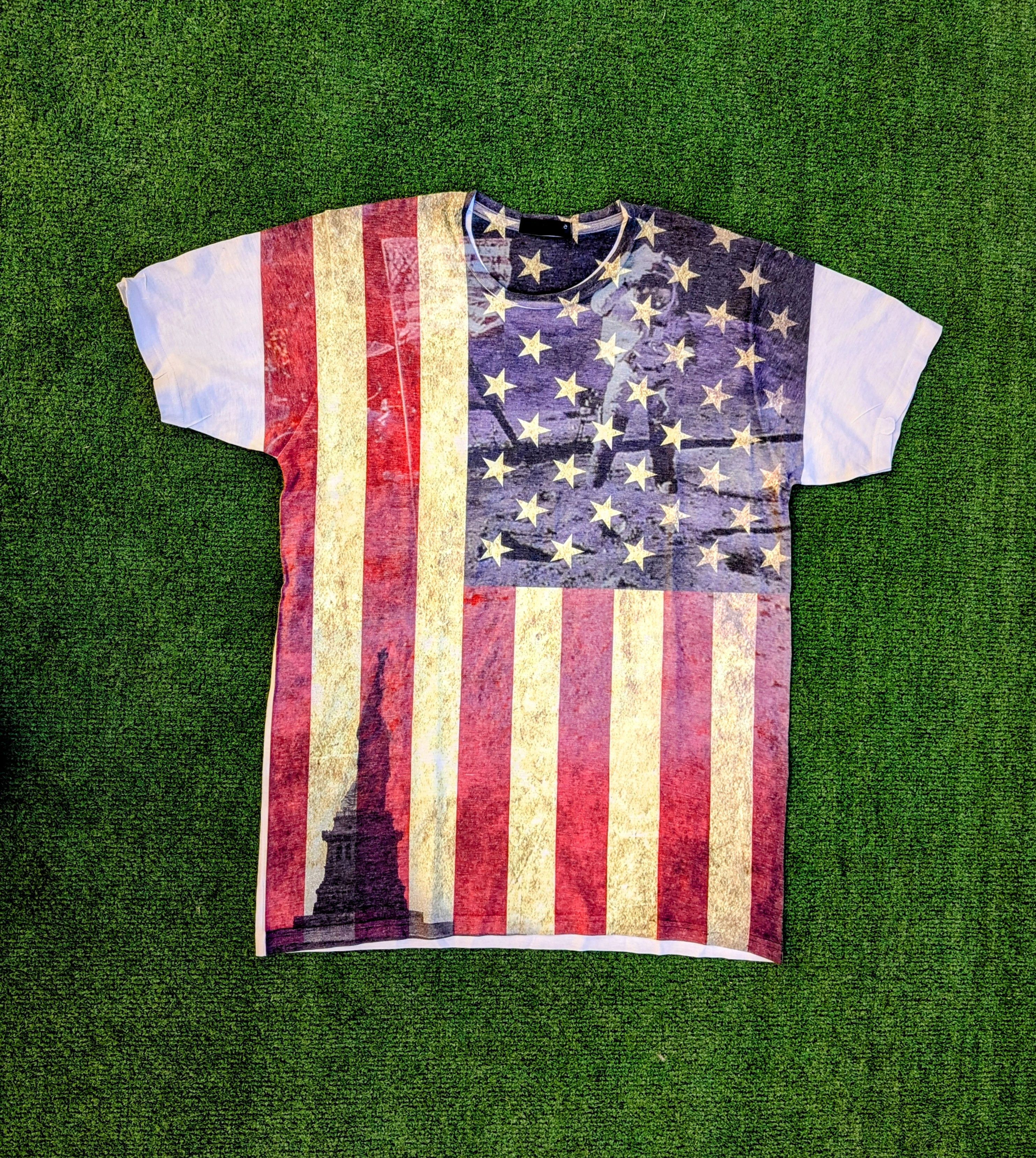 Other 5th Ave American USA Flag+Astronaut+Statue of Liberty Shirt Size US L / EU 52-54 / 3 - 1 Thumbnail