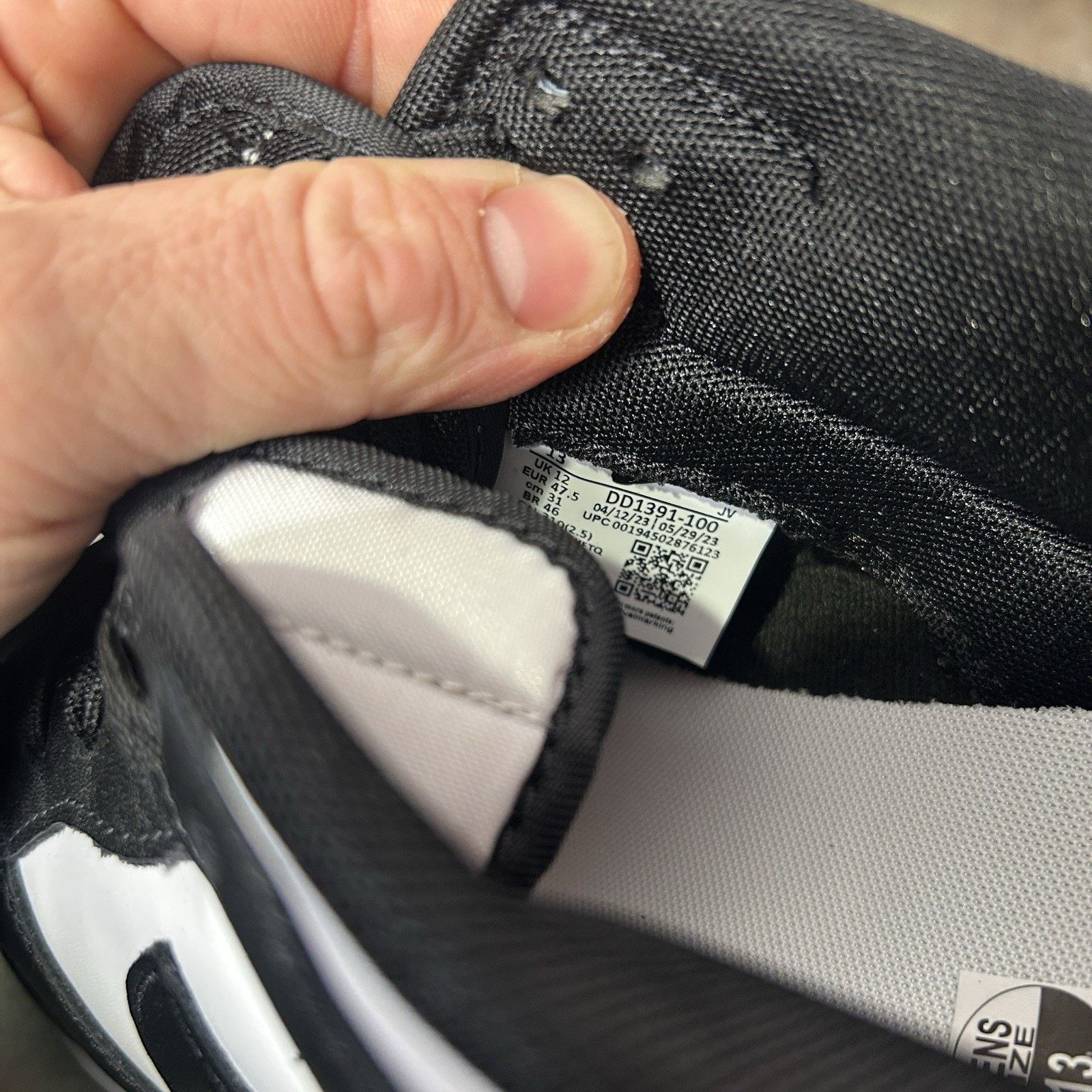 Nike Nike Dunk Low Retro “Black White/Panda” Size US 13 / EU 46 - 6 Thumbnail