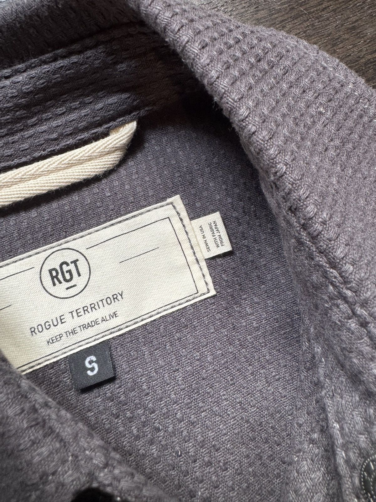 Rogue Territory Rogue Territory Service Shirt Grey Sashiko Size US S / EU 44-46 / 1 - 5 Thumbnail