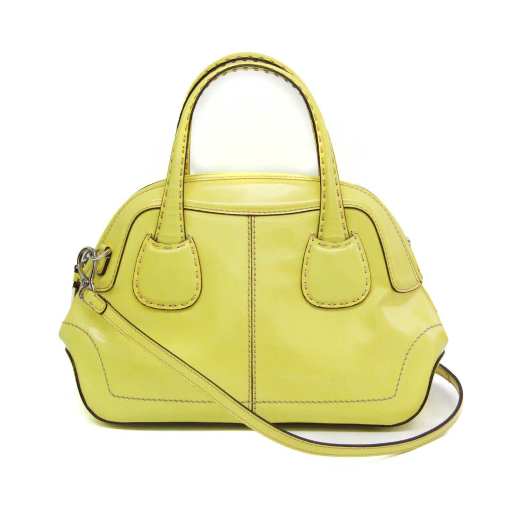 Tod's Tod's Women's Leather Handbag,Shoulder Bag Yellow Size ONE SIZE - 1 Thumbnail