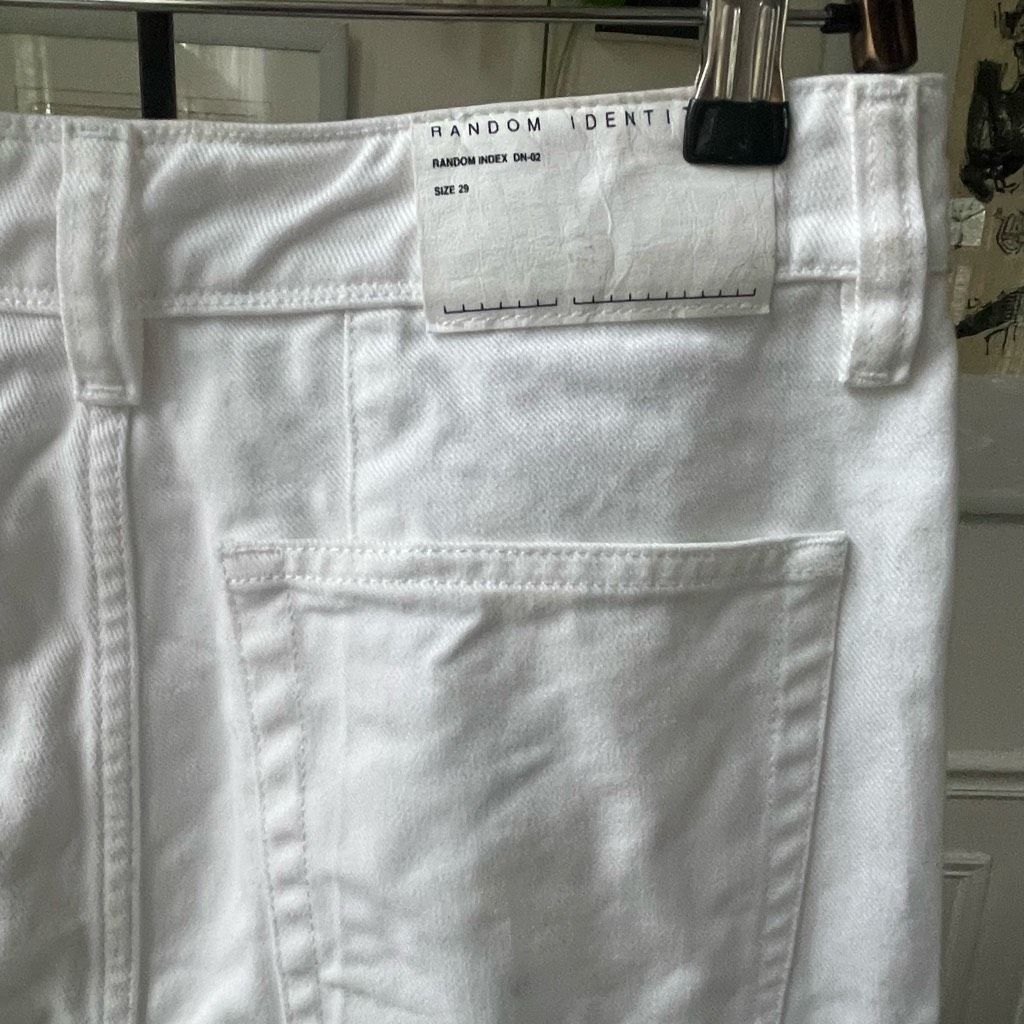 Random Identities Random Identities White I Bless The 60'S Jeans High Rise $22 Size 29" - 7 Thumbnail