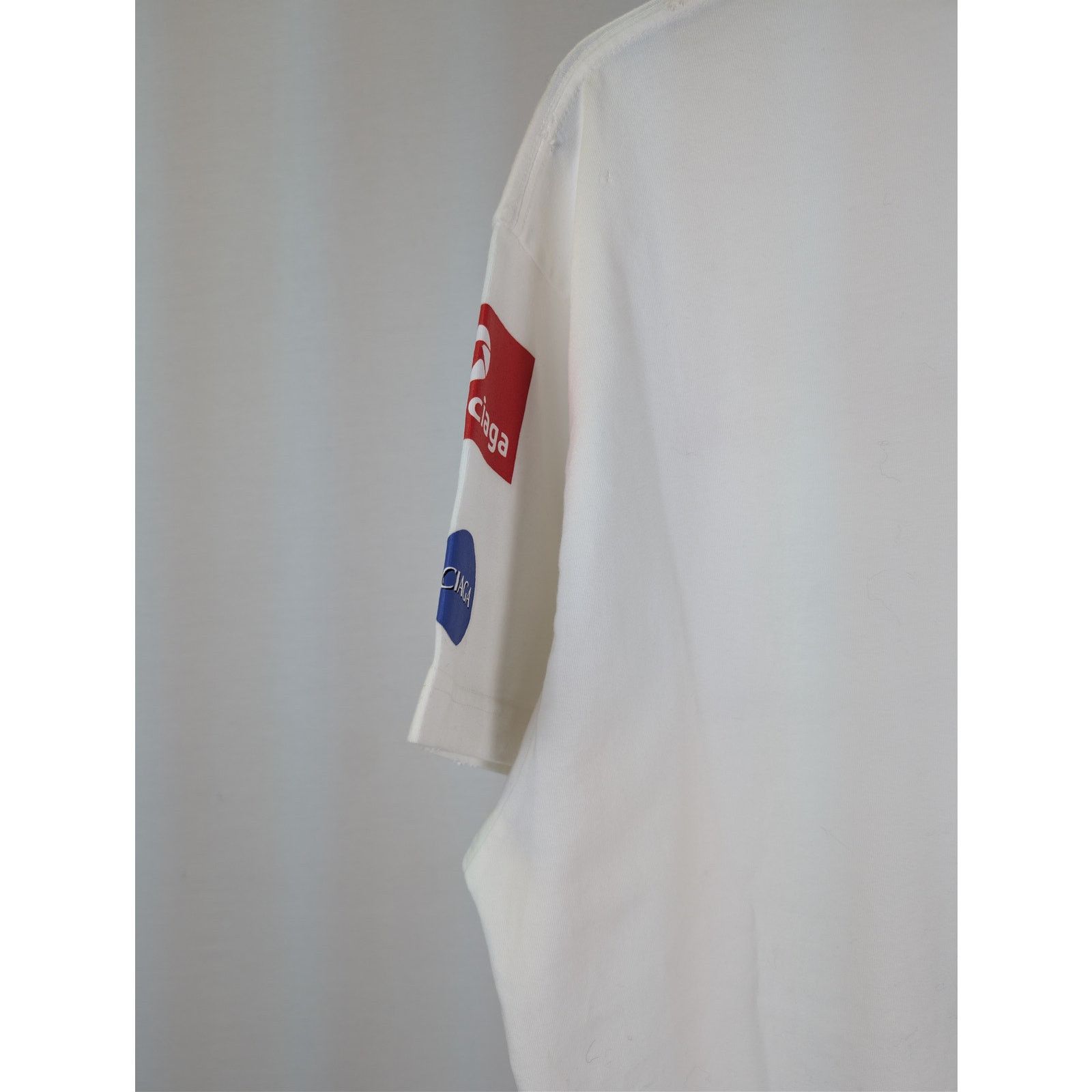 Balenciaga o1rshd1 Top League Vintage Jersey Short Sleeve T-Shirt White Size US M / EU 48-50 / 2 - 12 Thumbnail