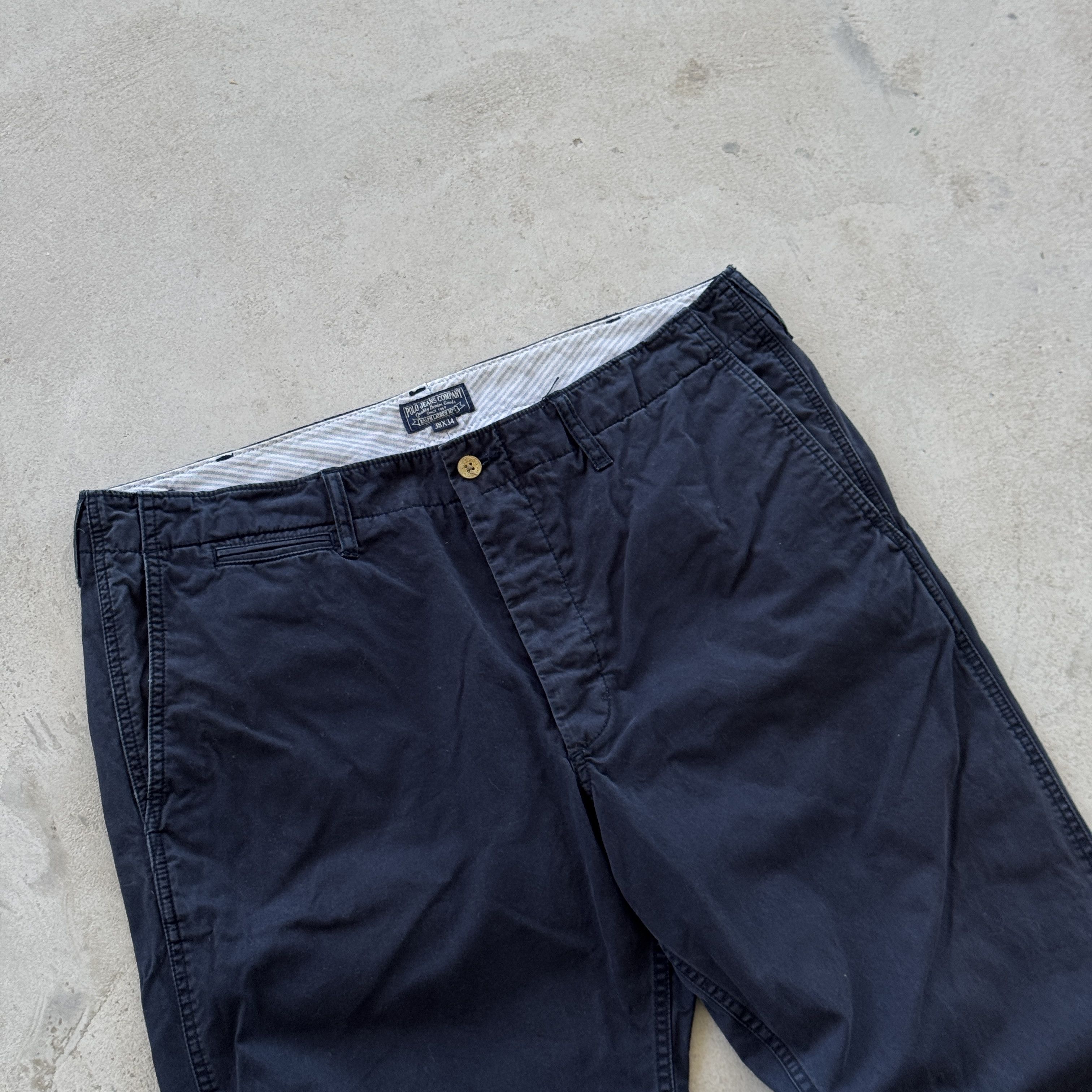 Polo Ralph Lauren Polo Jeans Co Ralph Lauren Navy Chino Pants Flag Logo 38x34 Size US 38 / EU 54 - 5 Thumbnail