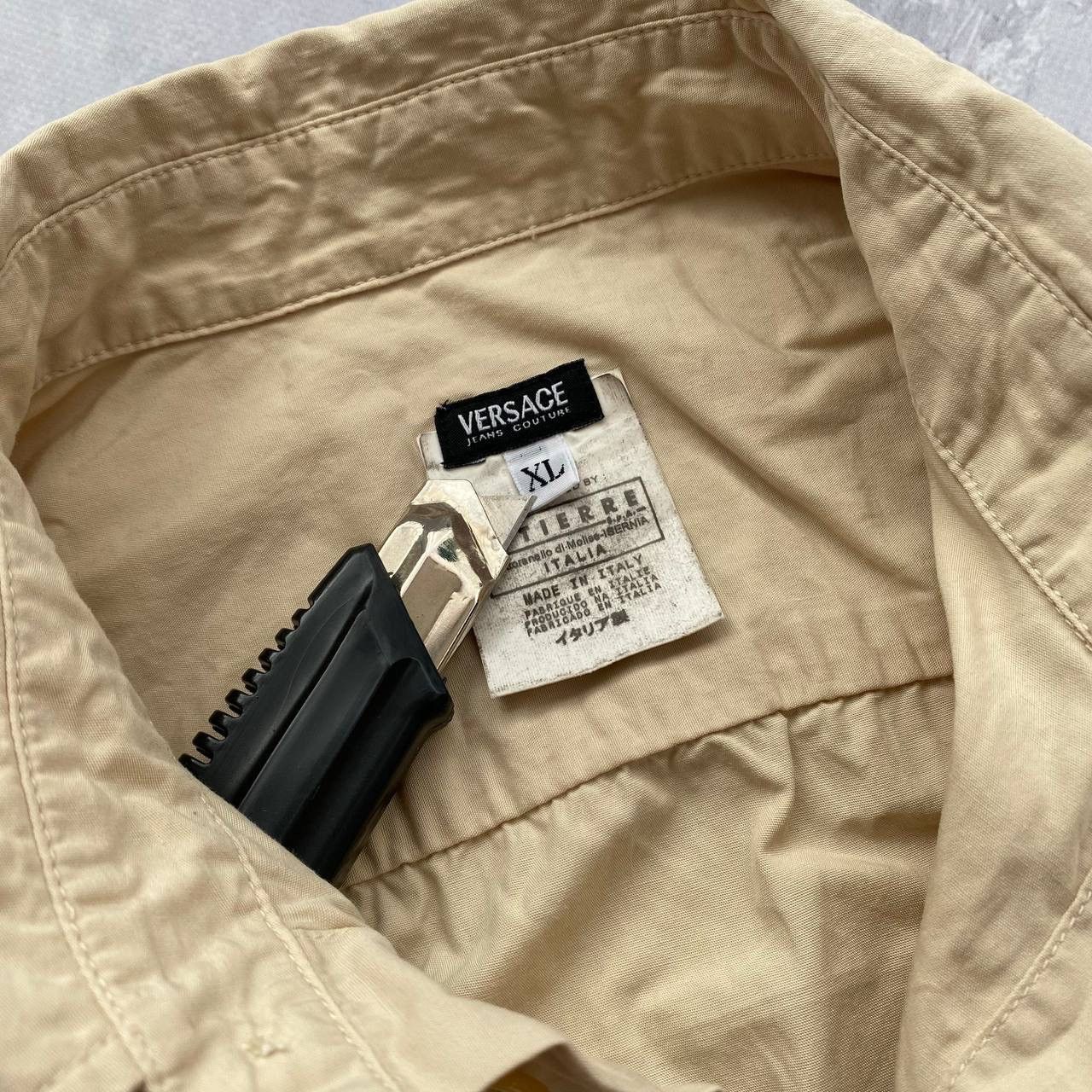 Versace Jeans Couture Beige Versace jeans couture shirt Size US XL / EU 56 / 4 - 6 Thumbnail