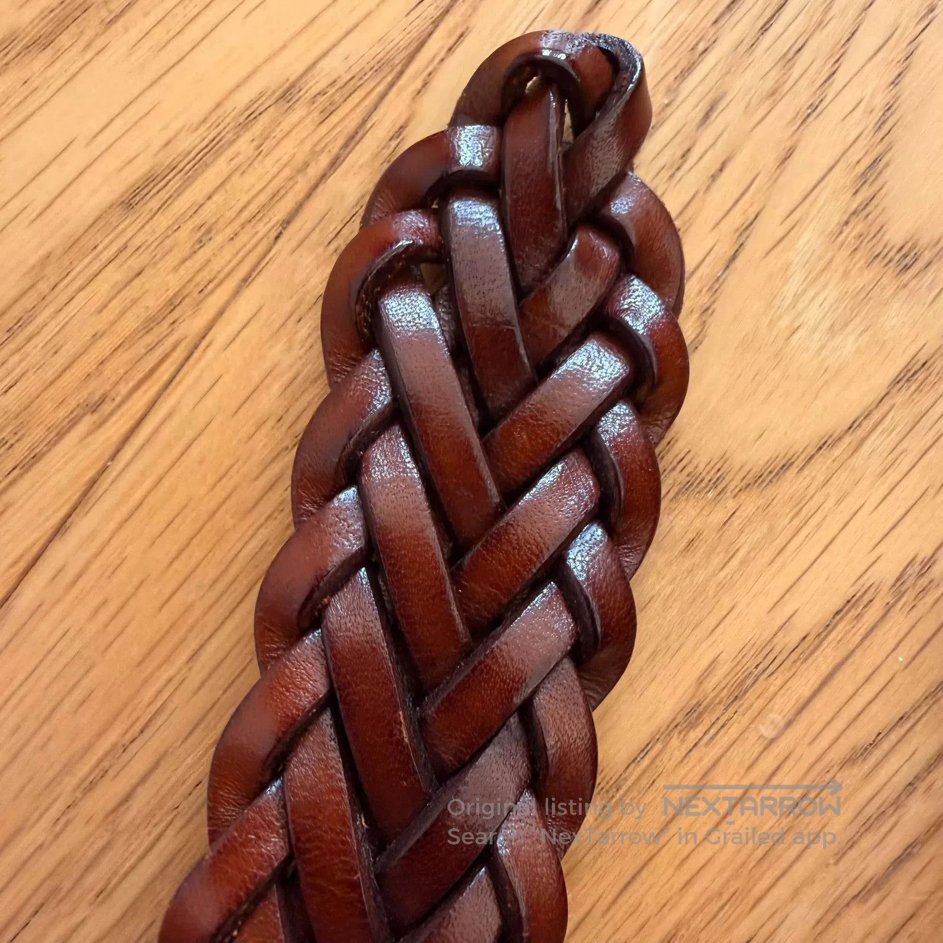 RLX Ralph Lauren Vintage Handmade Leather Belt from Italy. Size ONE SIZE - 7 Thumbnail