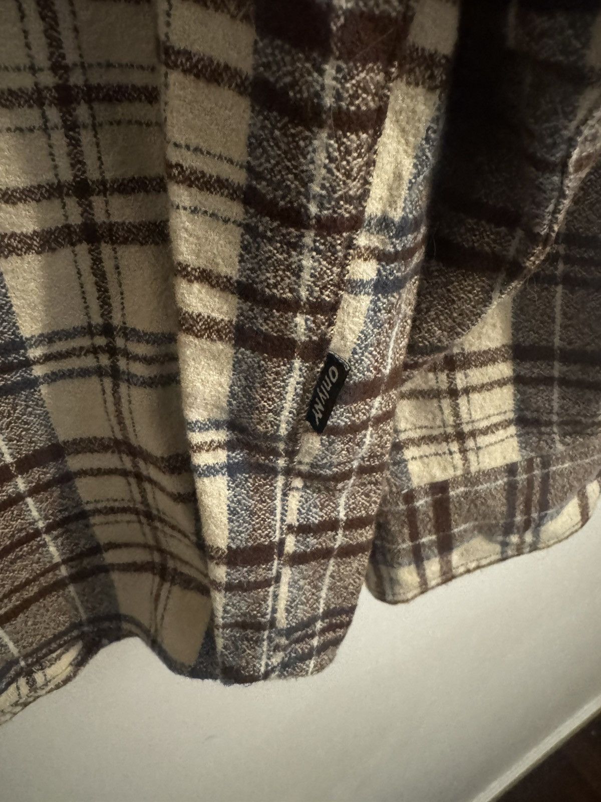 Only NY Henry Flannel Shirt - Slate Plaid / L Size US L / EU 52-54 / 3 - 3 Thumbnail