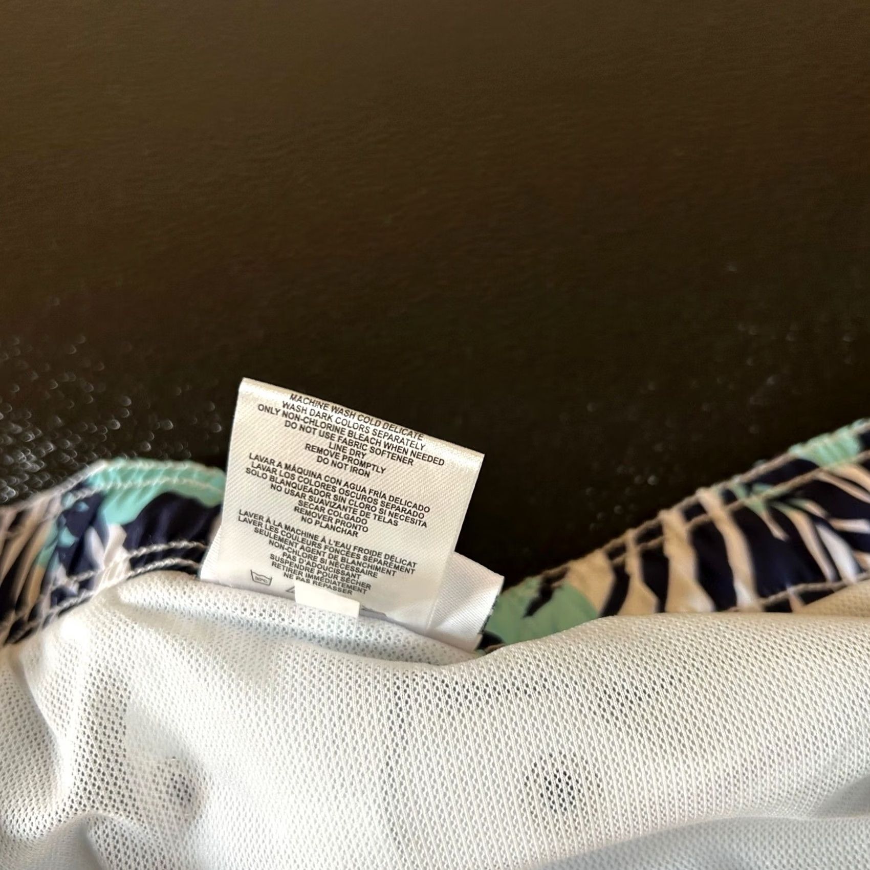 Calvin Klein Calvin Klein Swim Trunks Palm Leaf Print Drawstring Shorts Blue Mens XXL 40" NWT Size US 39 - 7 Thumbnail