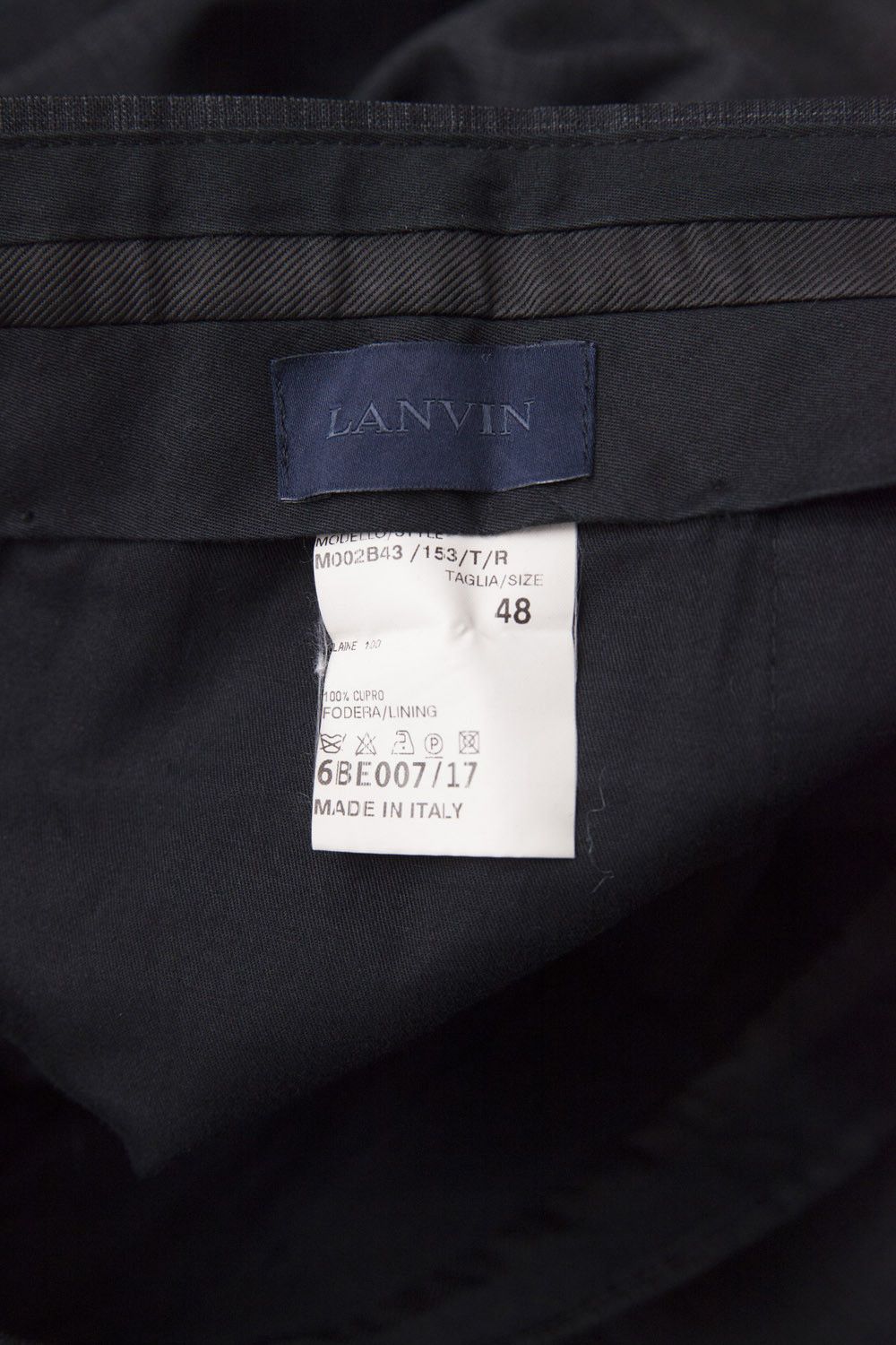 Lanvin Lanvin anthracite wool suit Size 48R - 13 Thumbnail