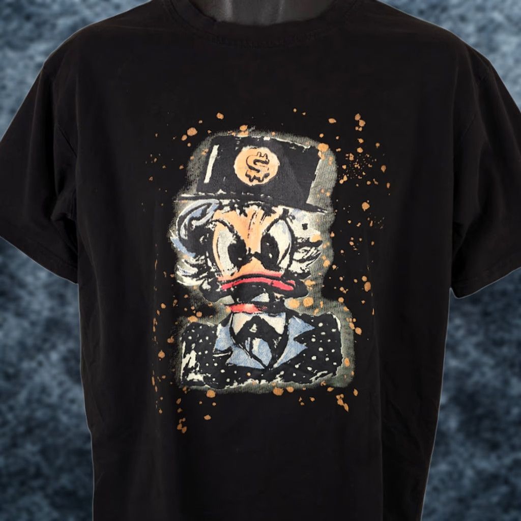 Disney Scrooge McDuck T Shirt Mens Large Black Disney Pop Art Asian Import Shirt Mens L Black Disney Pop Art Size US L / EU 52-54 / 3 - 1 Thumbnail