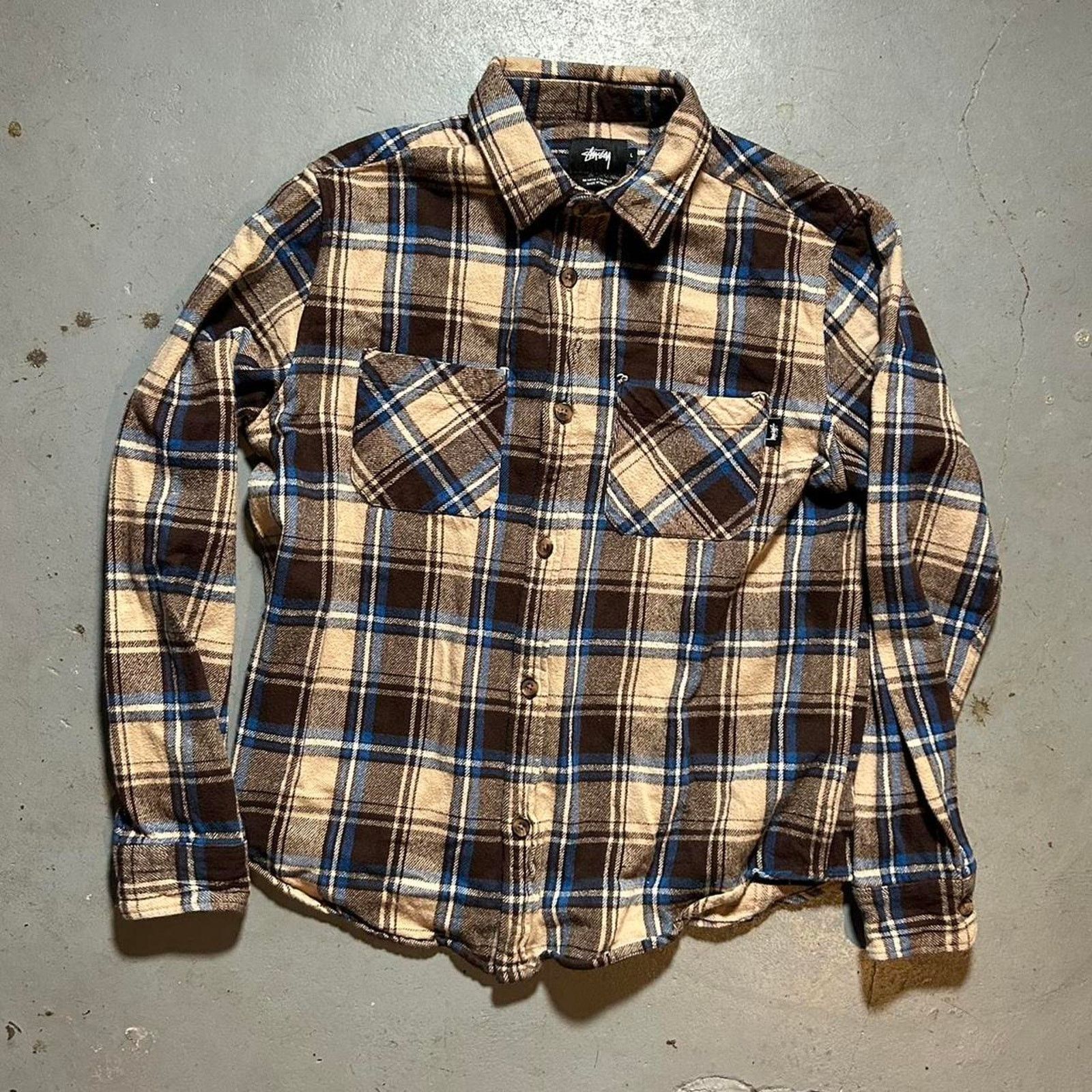 Stussy Stussy long sleeve flannel button Size US XL / EU 56 / 4 - 1 Thumbnail