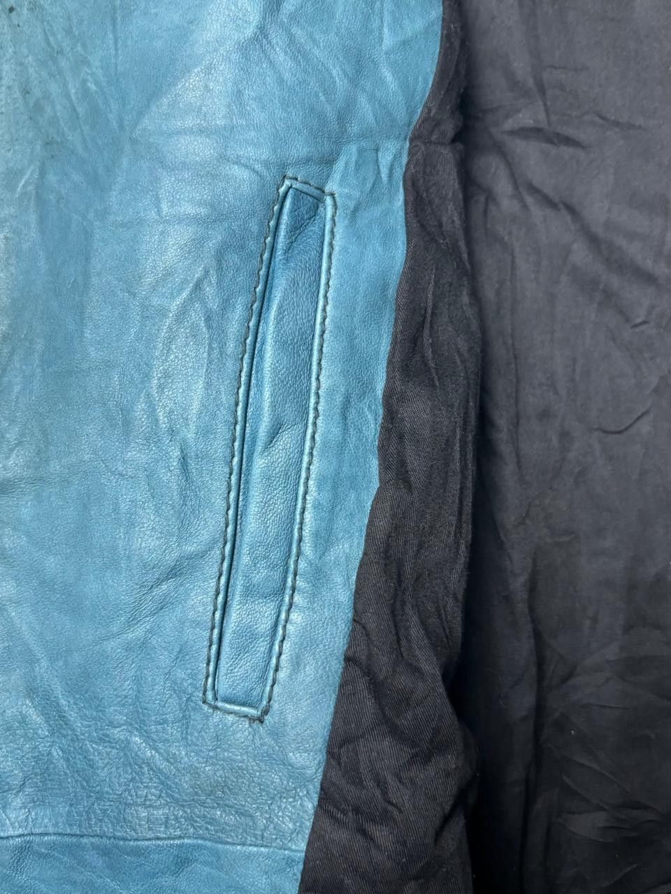 Tete Homme 2000s Tete Homme Asymmetric Leather Jacket Size US S / EU 44-46 / 1 - 11 Thumbnail
