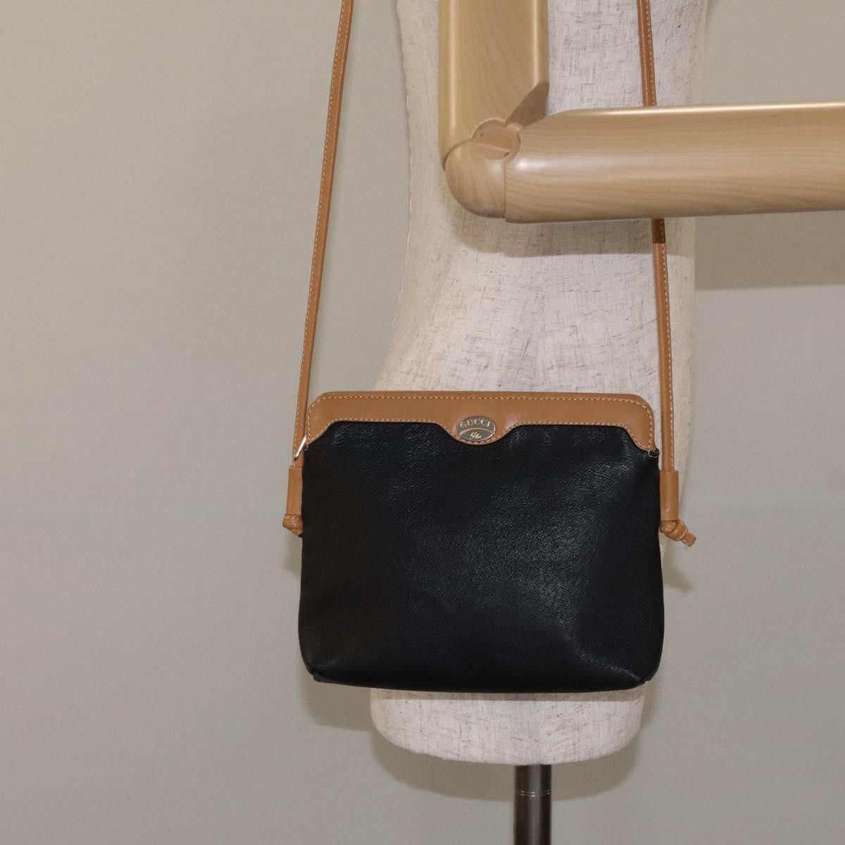 Gucci GUCCI Shoulder Bag Leather Black Size ONE SIZE - 20 Thumbnail