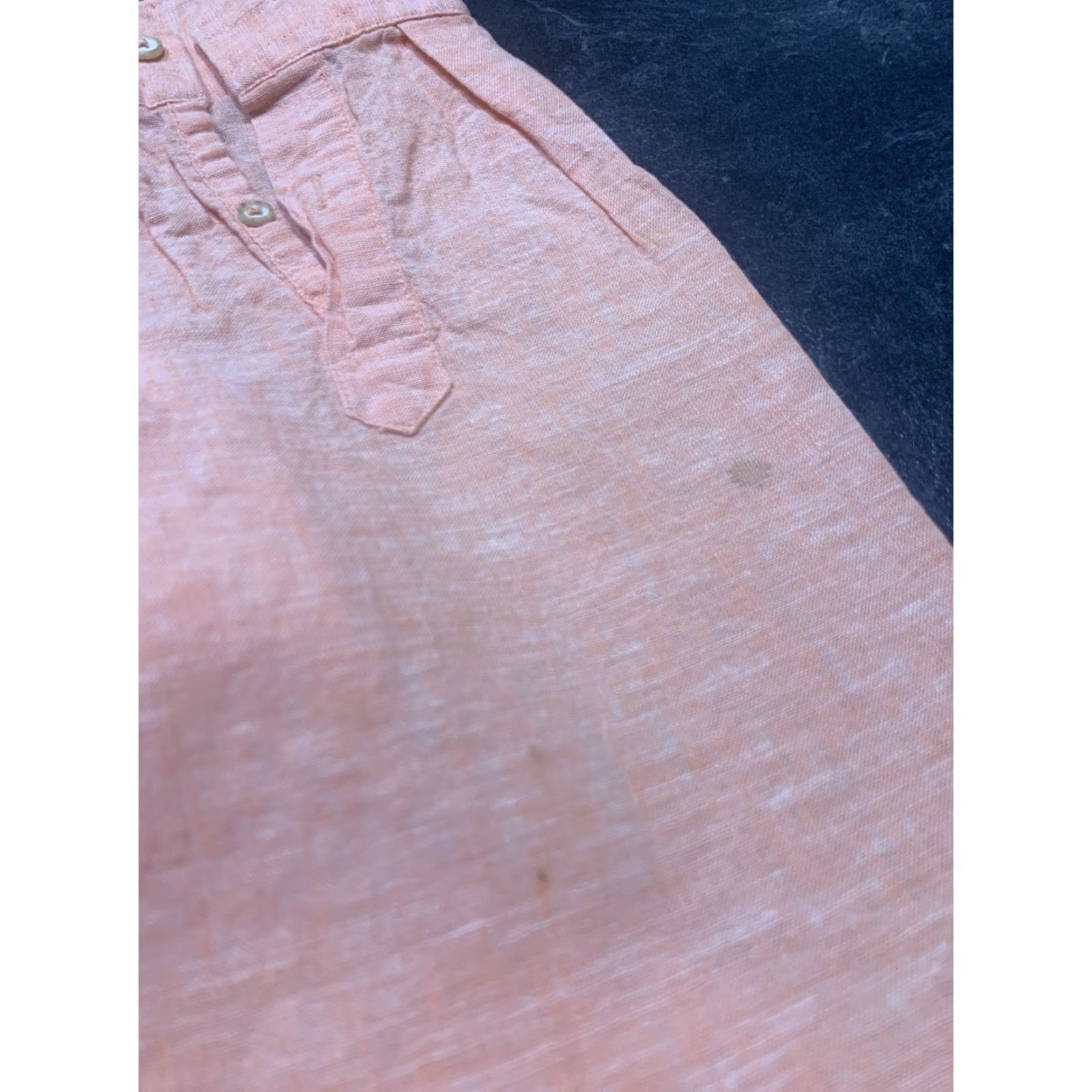 Tasso Elba VINTAGE Tasso Elba Linen Cotton Shirt Men Long Sleeve Large Peach Aloha Button-Up Size US L / EU 52-54 / 3 - 3 Thumbnail