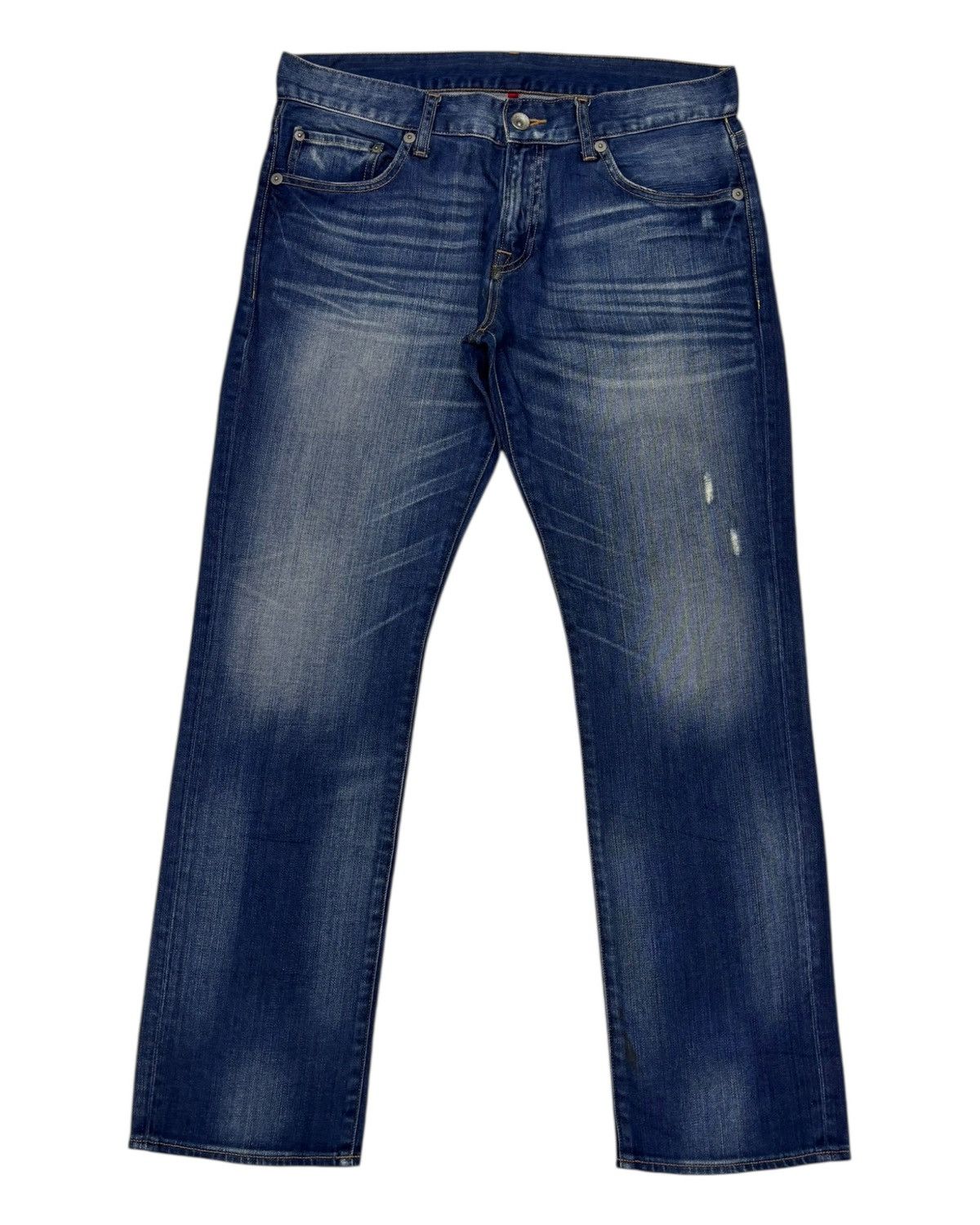 Jean × Undercover × Uniqlo VINTAGE UNIQLO JAPAN FADED DISTRESSED DENIM JEANS Size US 34 / EU 50 - 7 Thumbnail