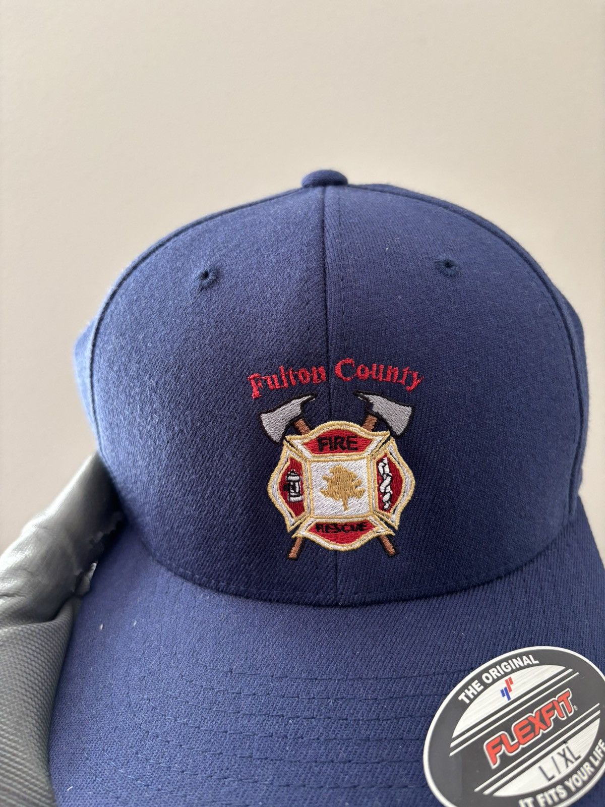 Vintage Fulton County Fire Dept Flexfit Hat Size ONE SIZE - 2 Thumbnail