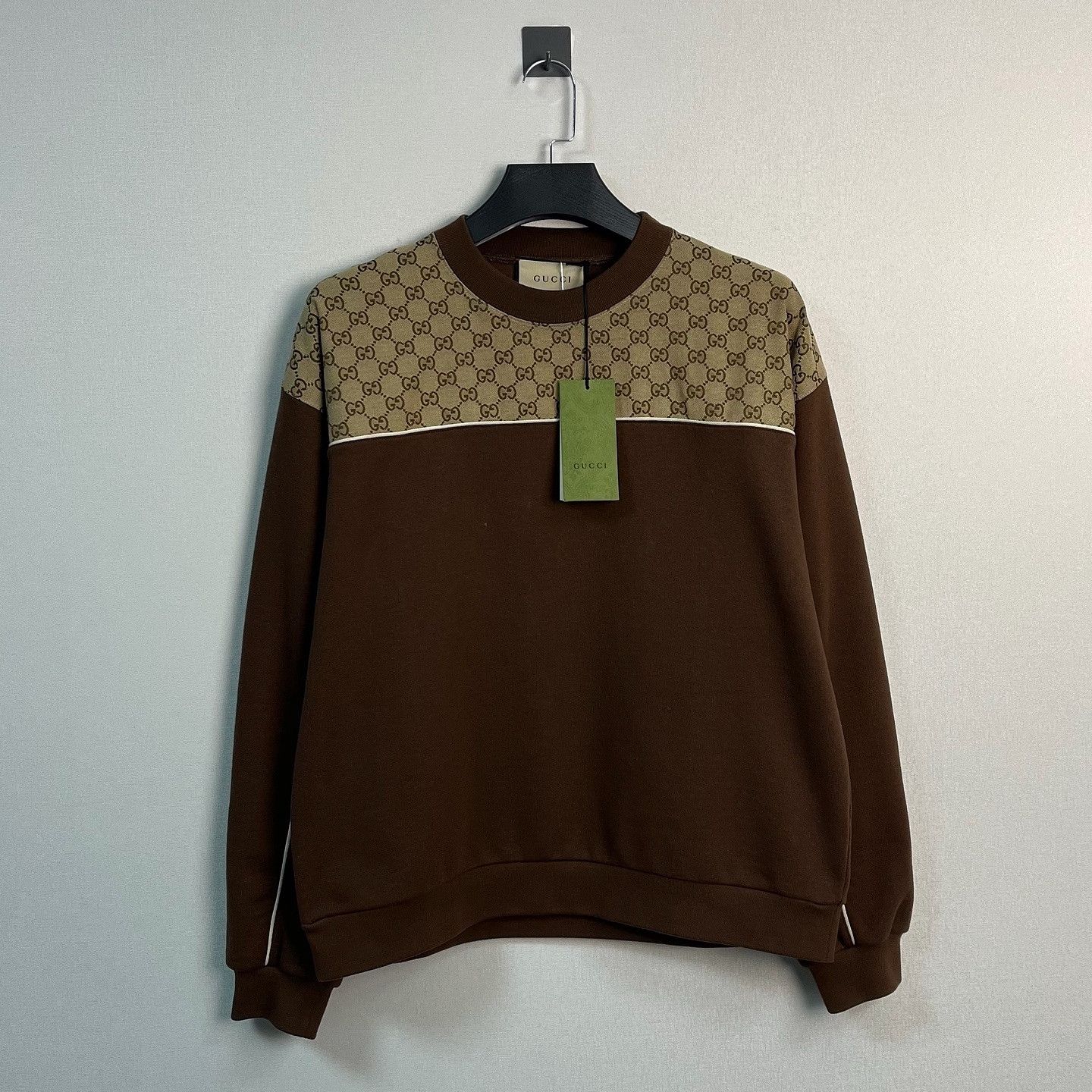 Gucci Gucci Monogram Panel Sweatshirt Size S Size US S / EU 44-46 / 1 - 1 Thumbnail
