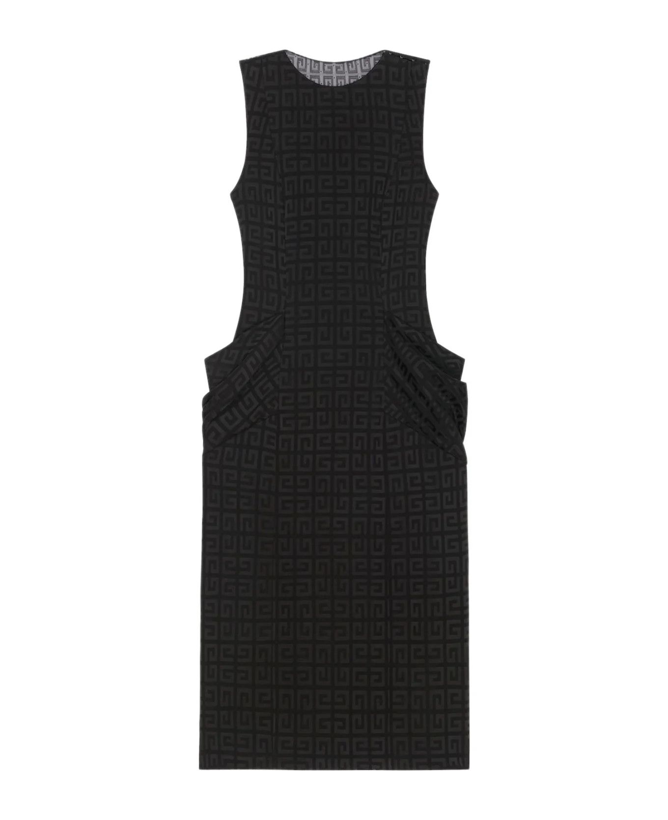 o1w1db10325 All Over 4G Shorter Dress in Black