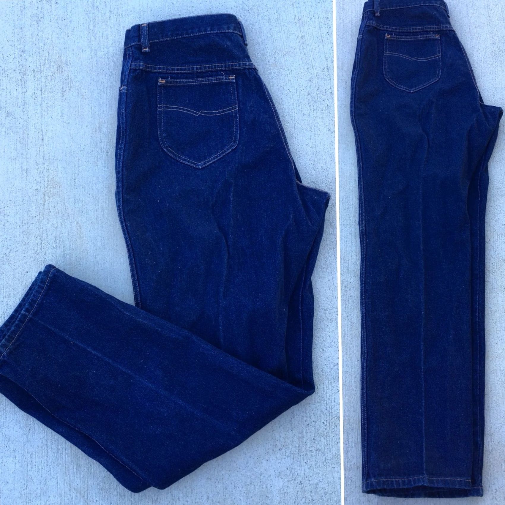 Vintage VINTAGE Rustler Jeans High Waist Tapered Leg 20 Made In USA 34 1/2” Waist Blue Denim Cowboy Mom 1980s Womens Size 42" / US 20 - 4 Thumbnail