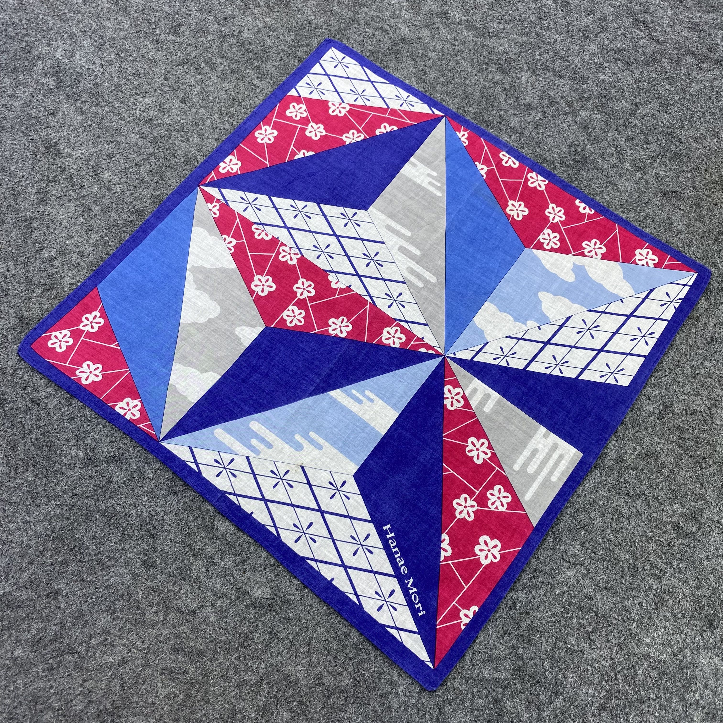 Hanae Mori Hanae Mori Handkerchief Neckerchief Bandana-B1580 Size ONE SIZE - 4 Thumbnail