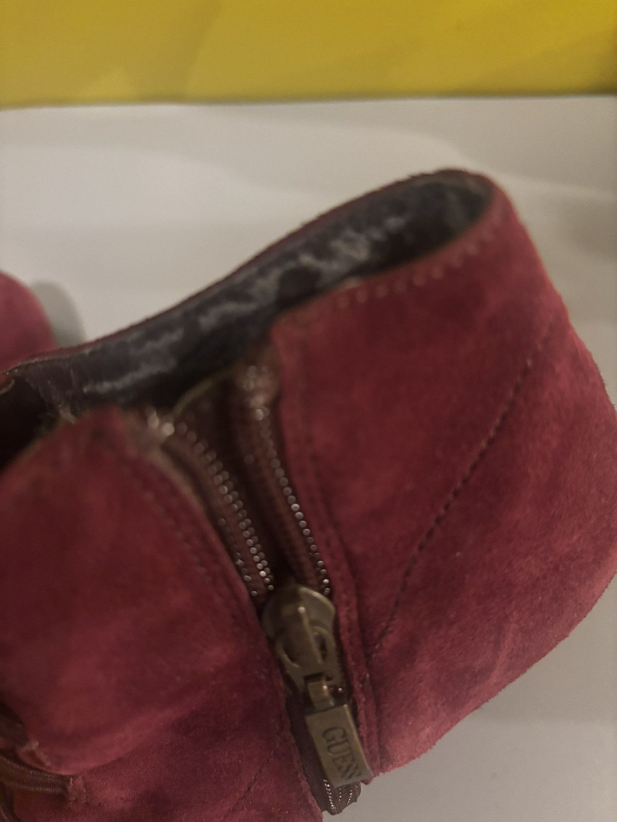 Guess Guess burgundy ankle boots0527 Size US 7.5 / IT 37.5 - 9 Thumbnail