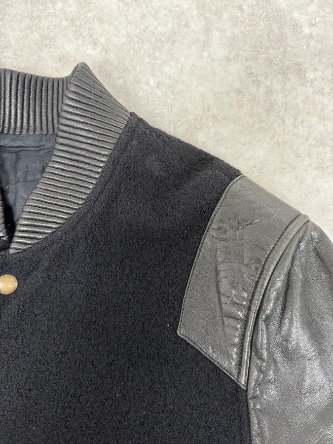 Givenchy AW2013 Givenchy Black Leather Sleeves Bomber Teddy Jacket by Riccardo Tisci Size US M / EU 48-50 / 2 - 8 Thumbnail