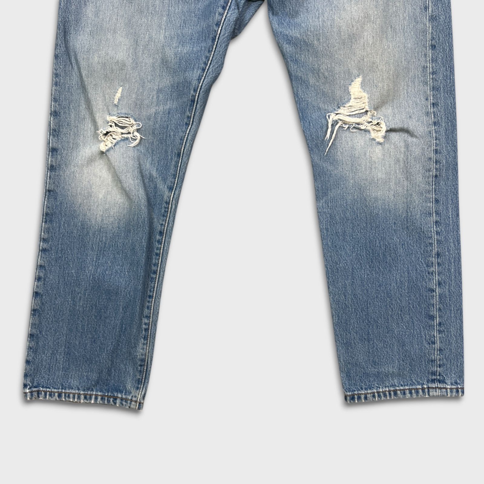 Levi's × Vintage Levi's 501 CT Jeans 36x28 Customized Taper Distressed Denim Size US 36 / EU 52 - 4 Thumbnail