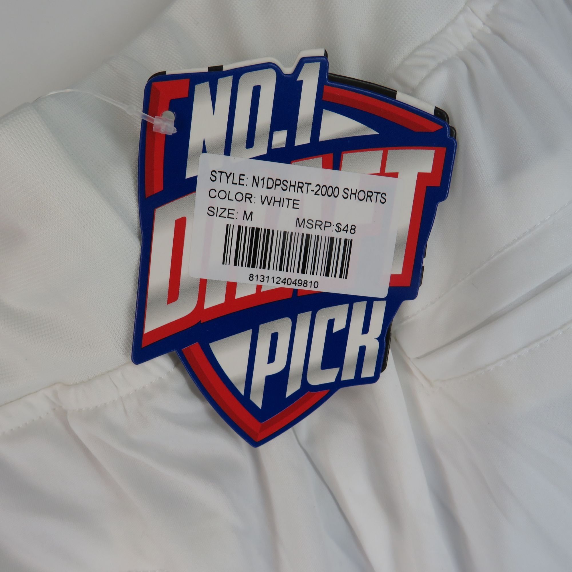 Other No.1 Draft Pick Mens Athletic Shorts Medium White/Blue Elast Size US 28 / EU 44 - 4 Thumbnail