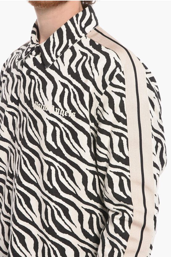 Palm Angels o1y0325 Logo Patterned Shirt in Black/White Size US S / EU 44-46 / 1 - 2 Thumbnail