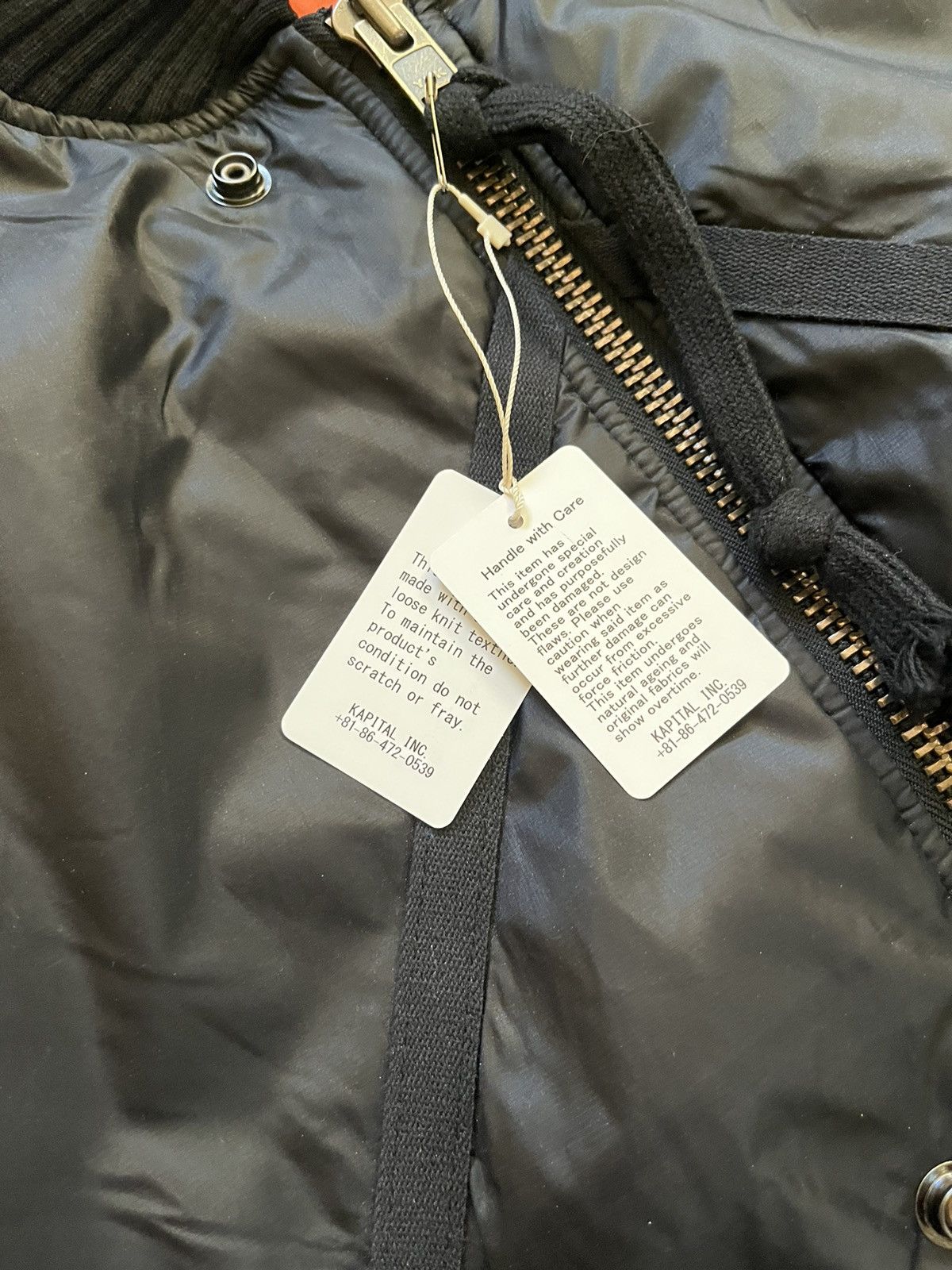Greg Lauren Greg Lauren Black Nylon Flight Jacket Size US S / EU 44-46 / 1 - 9 Thumbnail