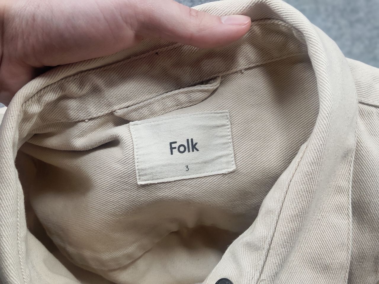 Folk Folk Vintage Minimalist canvas Chote Work Casual Jacket Size US L / EU 52-54 / 3 - 10 Thumbnail