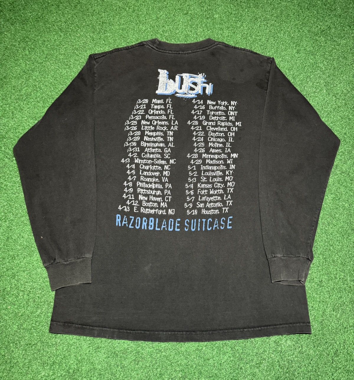 Band Tees Vintage 90s BUSH Razorblade Suitcase RARE Concert T-Shirt Size US L / EU 52-54 / 3 - 3 Thumbnail