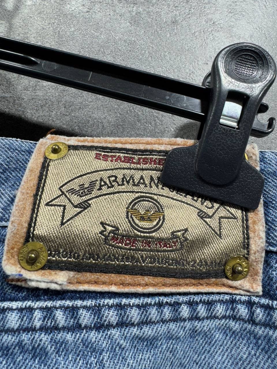 Giorgio Armani Vintage 90s Italy Giorgio Armani Distressed Baggy Jeans Size US 36 / EU 52 - 14 Thumbnail