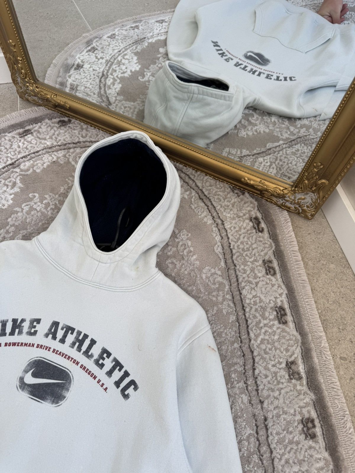 Nike Vintage Nike Athletic Hoodie Big logo Center Swoosh Y2K Size US XS / EU 42 / 0 - 8 Thumbnail