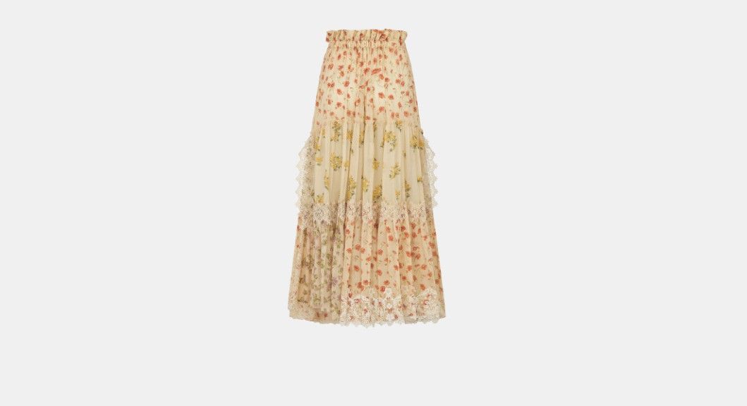 Dior o1w1db10225 Mid-Length Skirt in Multicolor Size 28" / US 6 / IT 42 - 2 Thumbnail