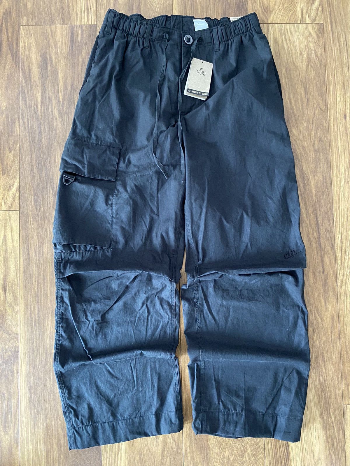 Nike Nike Nylon Tech Pack Baggy Pants,Drill,Y2K,Vintage Size US 32 / EU 48 - 1 Thumbnail