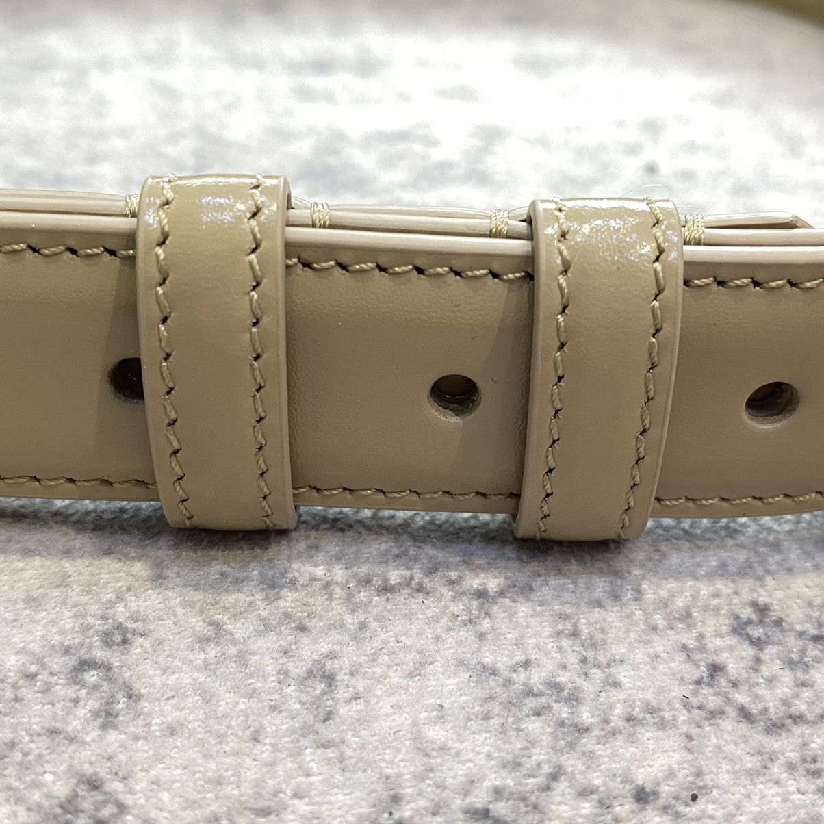 Celine CELINE Medium Triomphe Belt In Taurillon Leather Size ONE SIZE - 4 Thumbnail