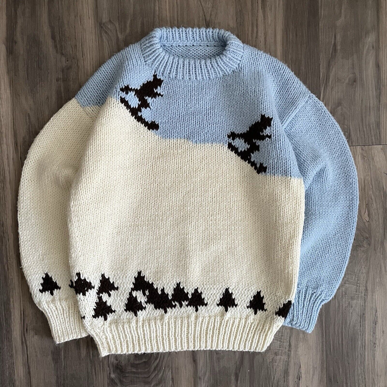 Vintage Vintage Cowichan Hand Knit Sweater Size Small Skiing Winter Size US S / EU 44-46 / 1 - 3 Thumbnail