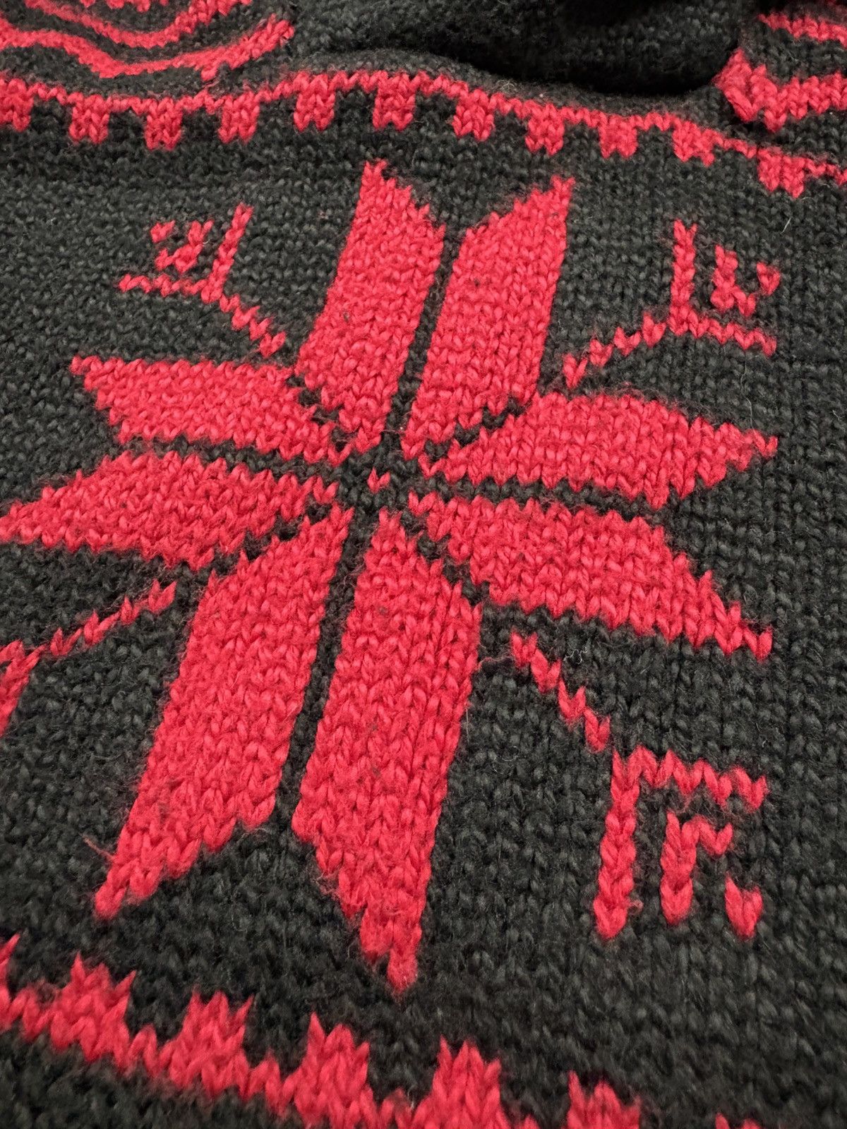 Polo Ralph Lauren Polo Ralph Lauren Snowflake Nordic Shawl Collar Sweater VTG Size US XL / EU 56 / 4 - 16 Thumbnail
