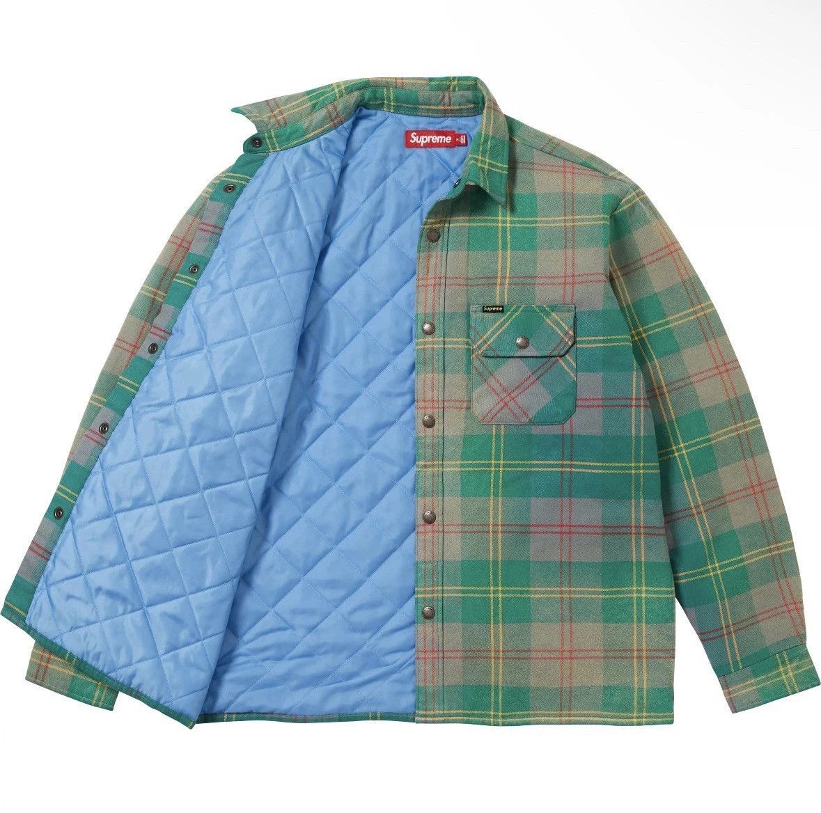Supreme Supreme Quilted Lined Flannel Snap Shirt Size US S / EU 44-46 / 1 - 10 Thumbnail
