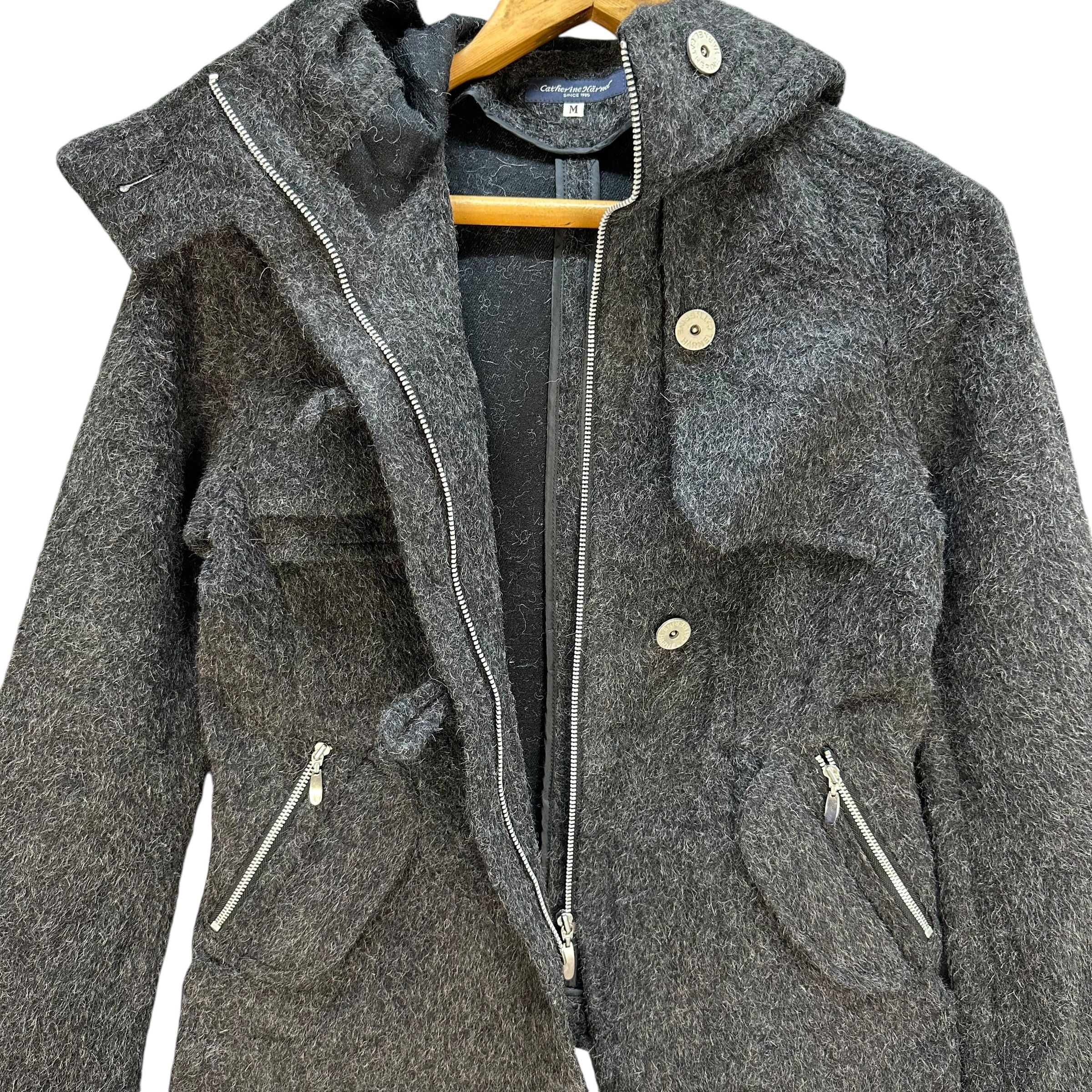 Japanese Brand CATHERINE HARNEL Mohair Wool Hooded Jacket #A52-1210 Size M / US 6-8 / IT 42-44 - 7 Thumbnail
