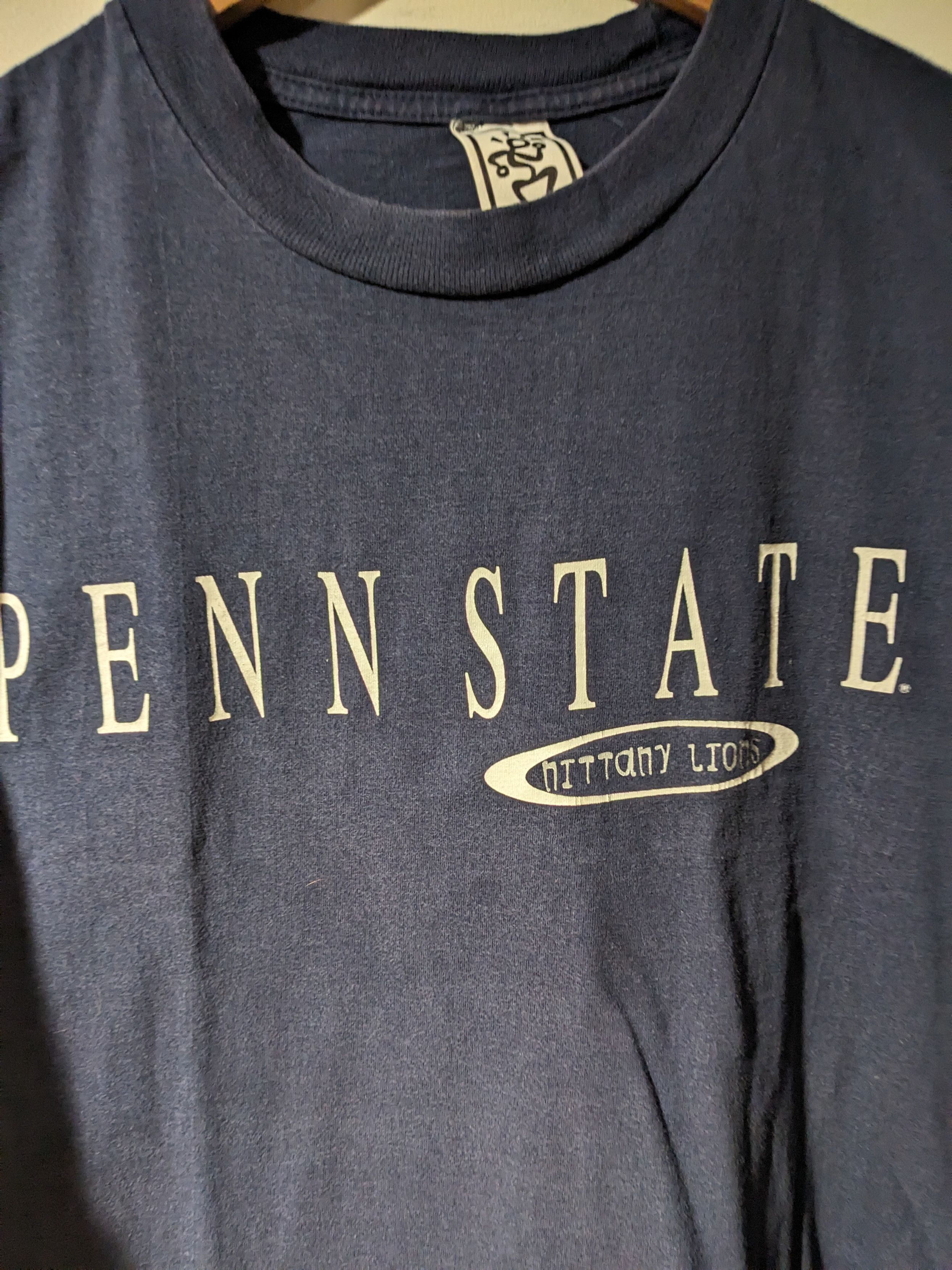 NCAA Vintage 90s Penn State Nittany Lion College T-Shirt Size US L / EU 52-54 / 3 - 2 Thumbnail