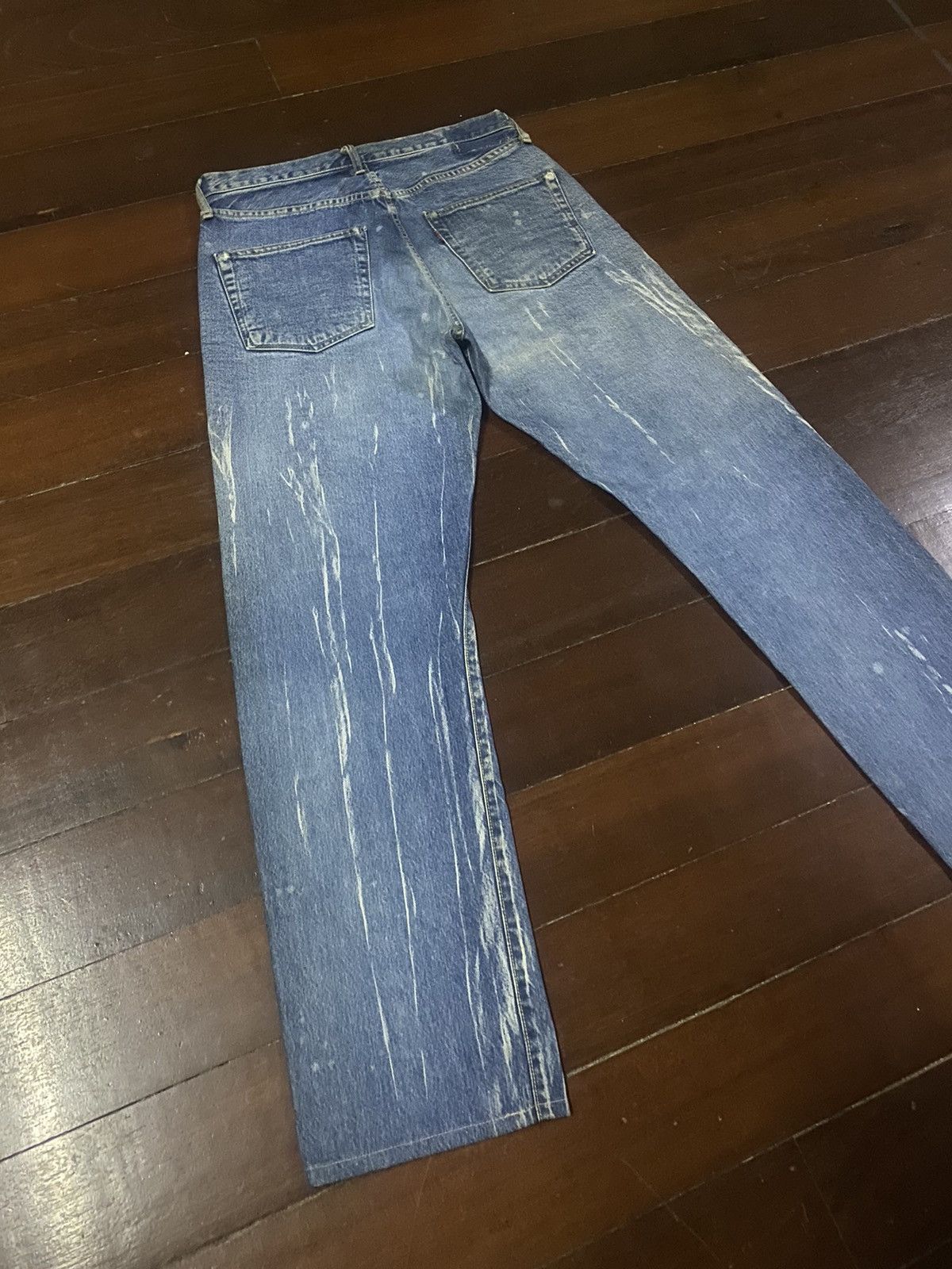 Warehouse FIRE 🔥 vintage DENIME JAPAN Selvedge Denim nice faded b1 Size US 33 - 11 Thumbnail