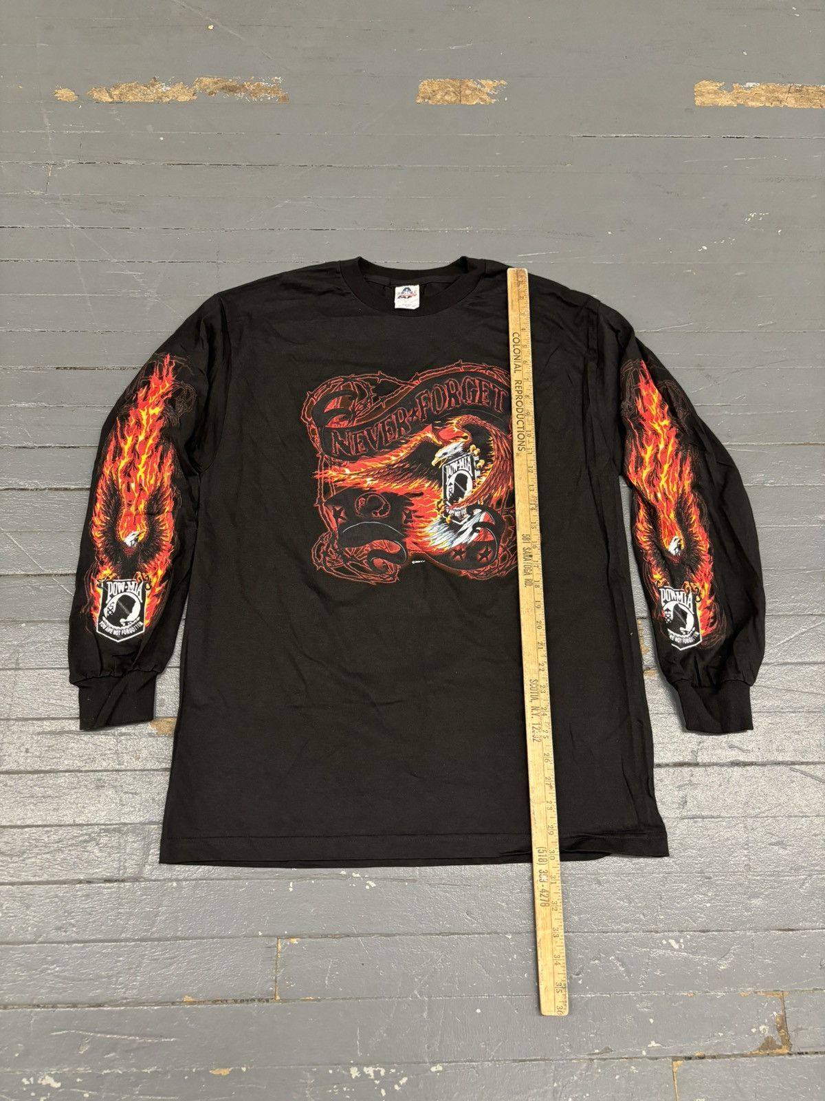 Vintage Vintage GSI biker flame tee Y2K Size US L / EU 52-54 / 3 - 4 Thumbnail